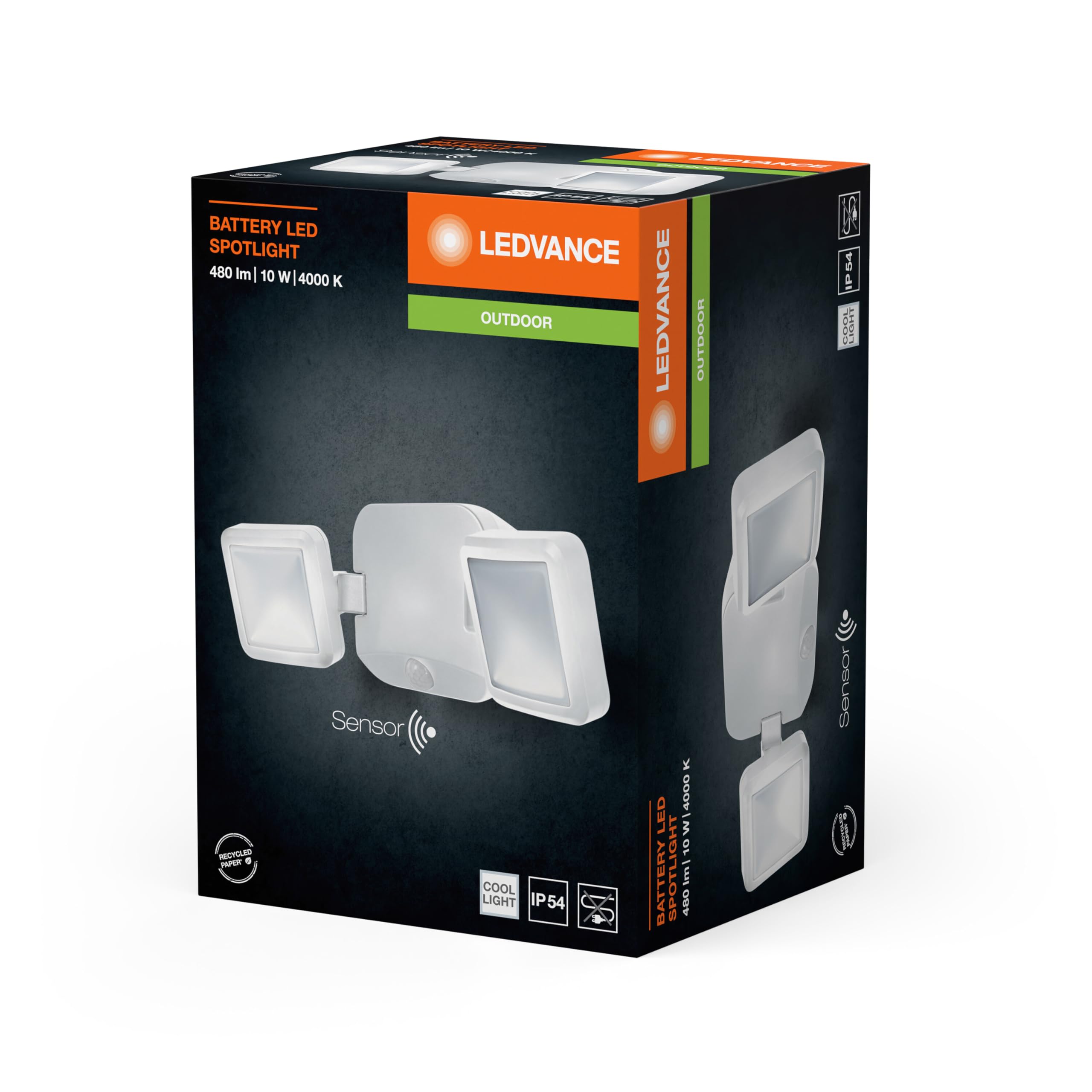ledvance-battery-led-spotlight-double-outdoor-strahler-wei-ip54 image 2