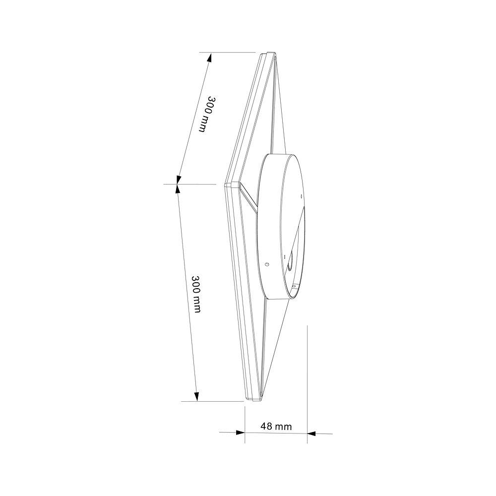 deko-light-mensa-led-wand-deckenleuchte-eckig-18w-3000k-ip54-dunkelgrau image 2