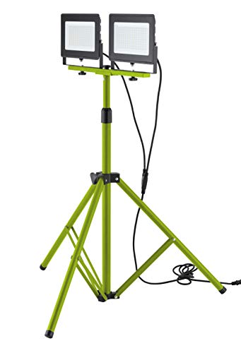 luceco-slimline-led-baustrahler-2x-75w-mit-stativ-ip65-gr-n image 7
