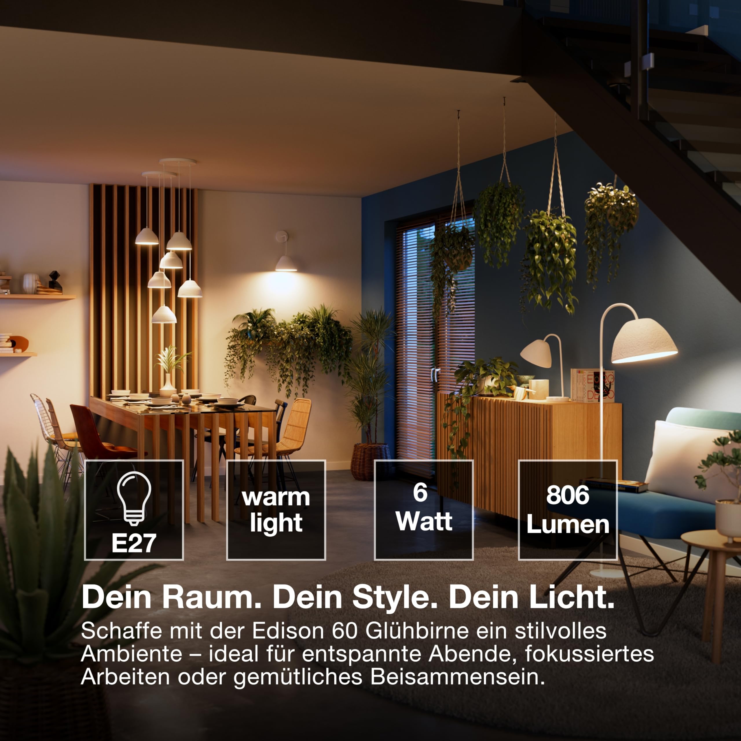 ledvance-smart-wifi-filament-edison-e27-warmwei-dimmbar image 2