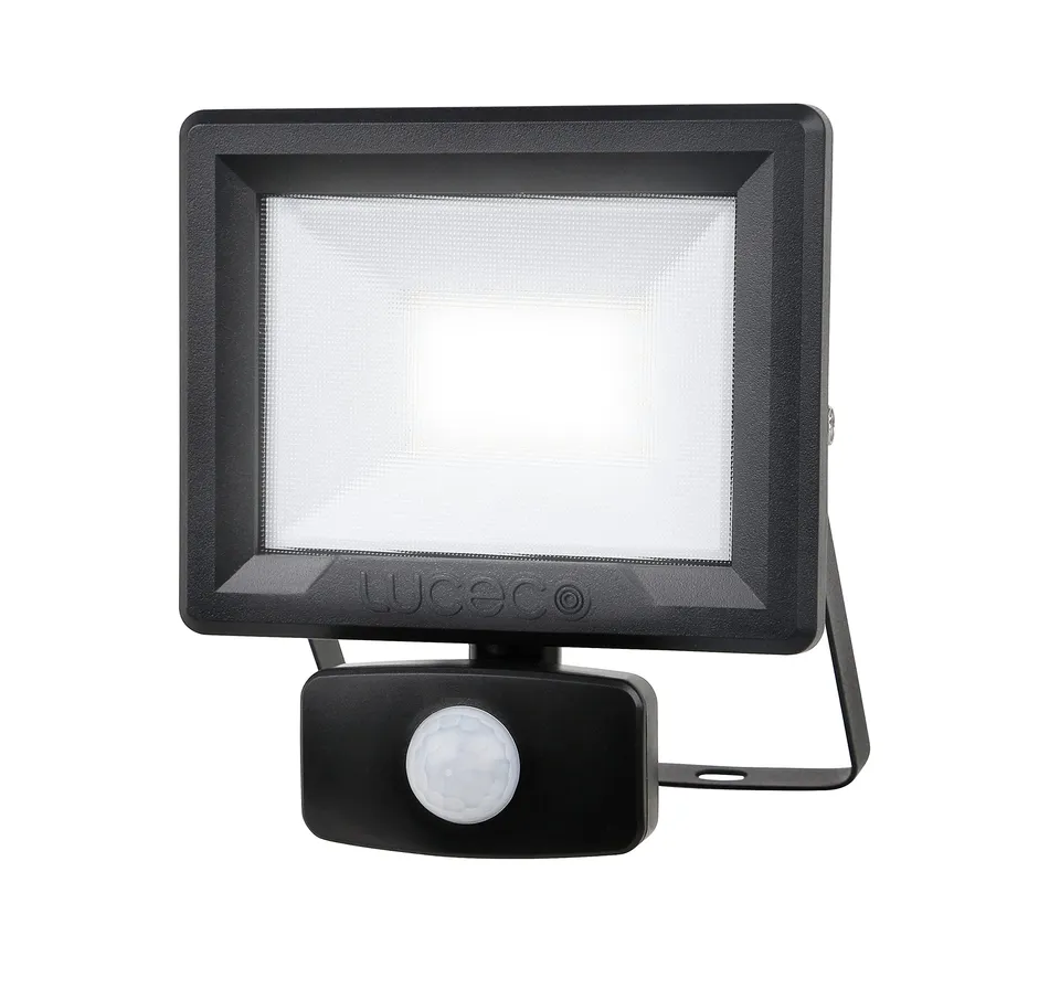 luceco-led-au-enstrahler-20w-mit-bewegungsmelder-ip65-800lm image 1