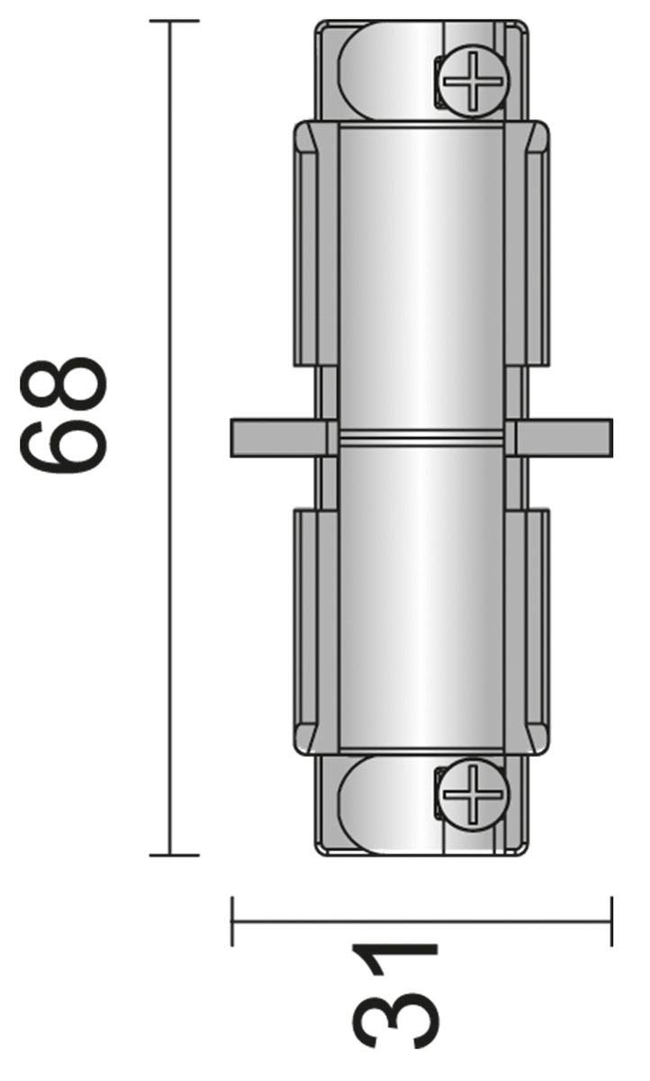 deko-light-d-line-mechanischer-verbinder-3-phasen-schienensystem-grau image 2