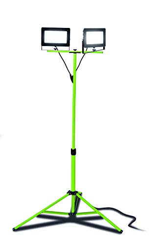 luceco-slimline-led-baustrahler-2x-75w-mit-stativ-ip65-gr-n image 6