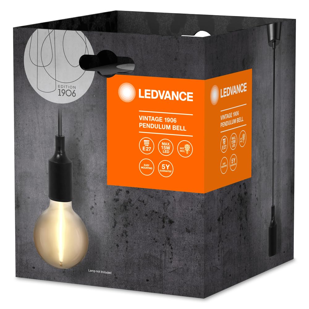 ledvance-vintage-1906-bell-pendelleuchte-e27-schwarz image 3