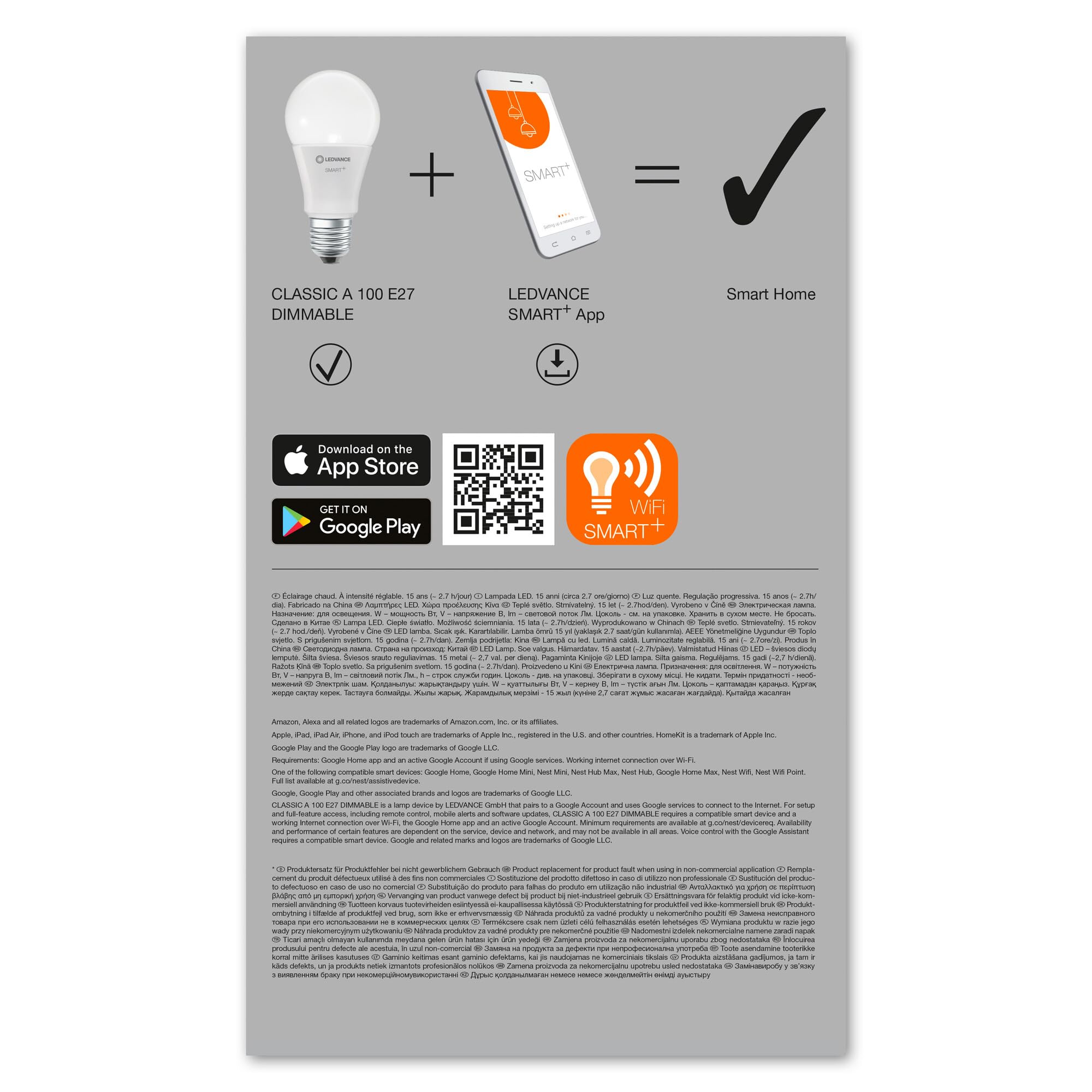 ledvance-smart-wifi-classic-dimmable-e27-led-lampe-warmwei-3er-pack image 5