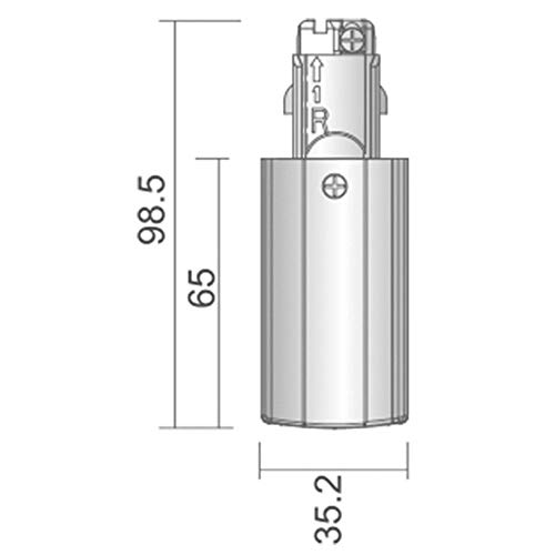 deko-light-d-line-einspeiser-rechts-230v-grau-zubeh-r-3-phasen-schiene image 5