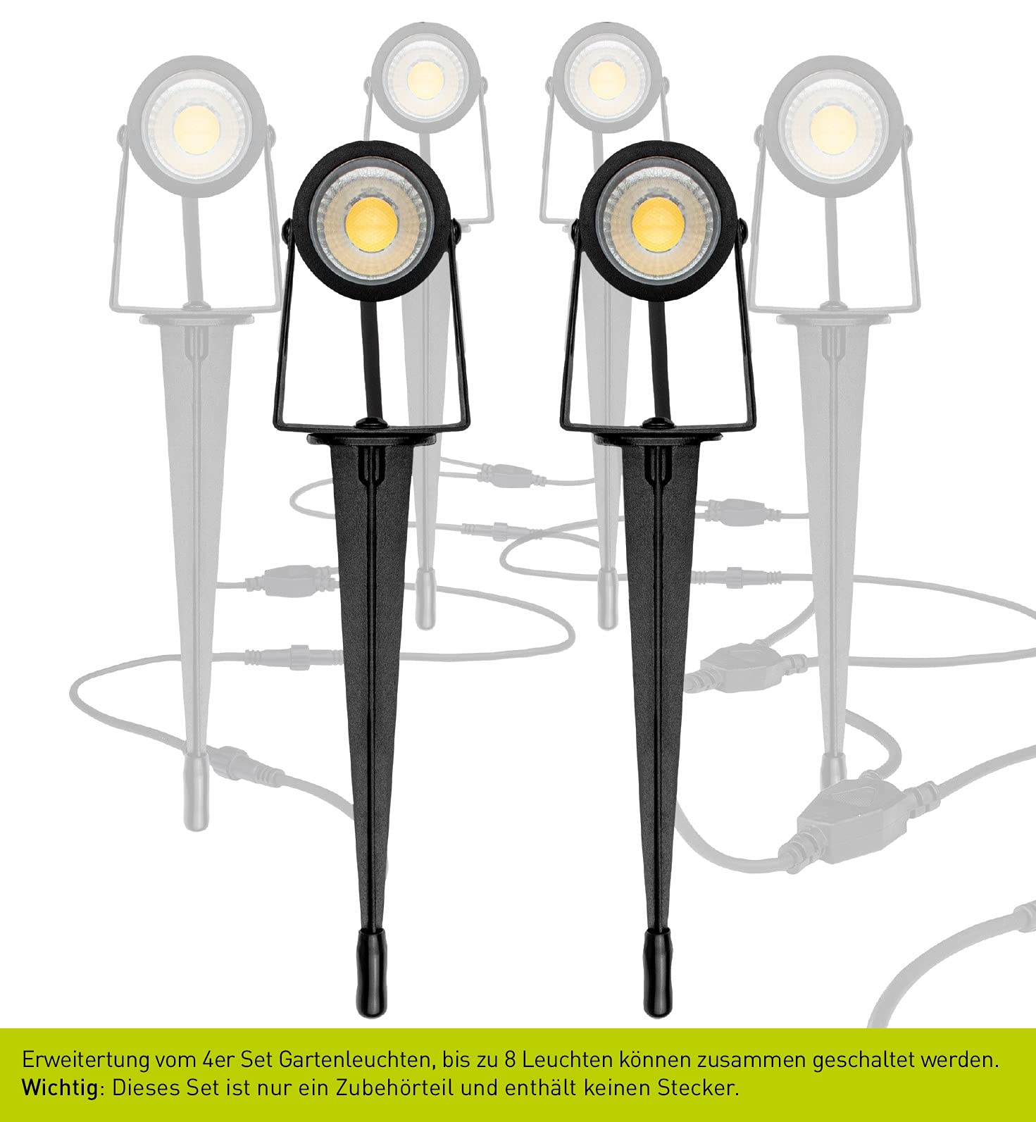 luceco-led-gartenstrahler-mit-erdspie-3w-2er-set-erweiterung-ip65 image 2