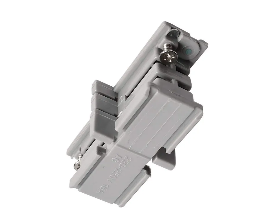 deko-light-d-line-mechanischer-verbinder-3-phasen-schienensystem-grau image 1