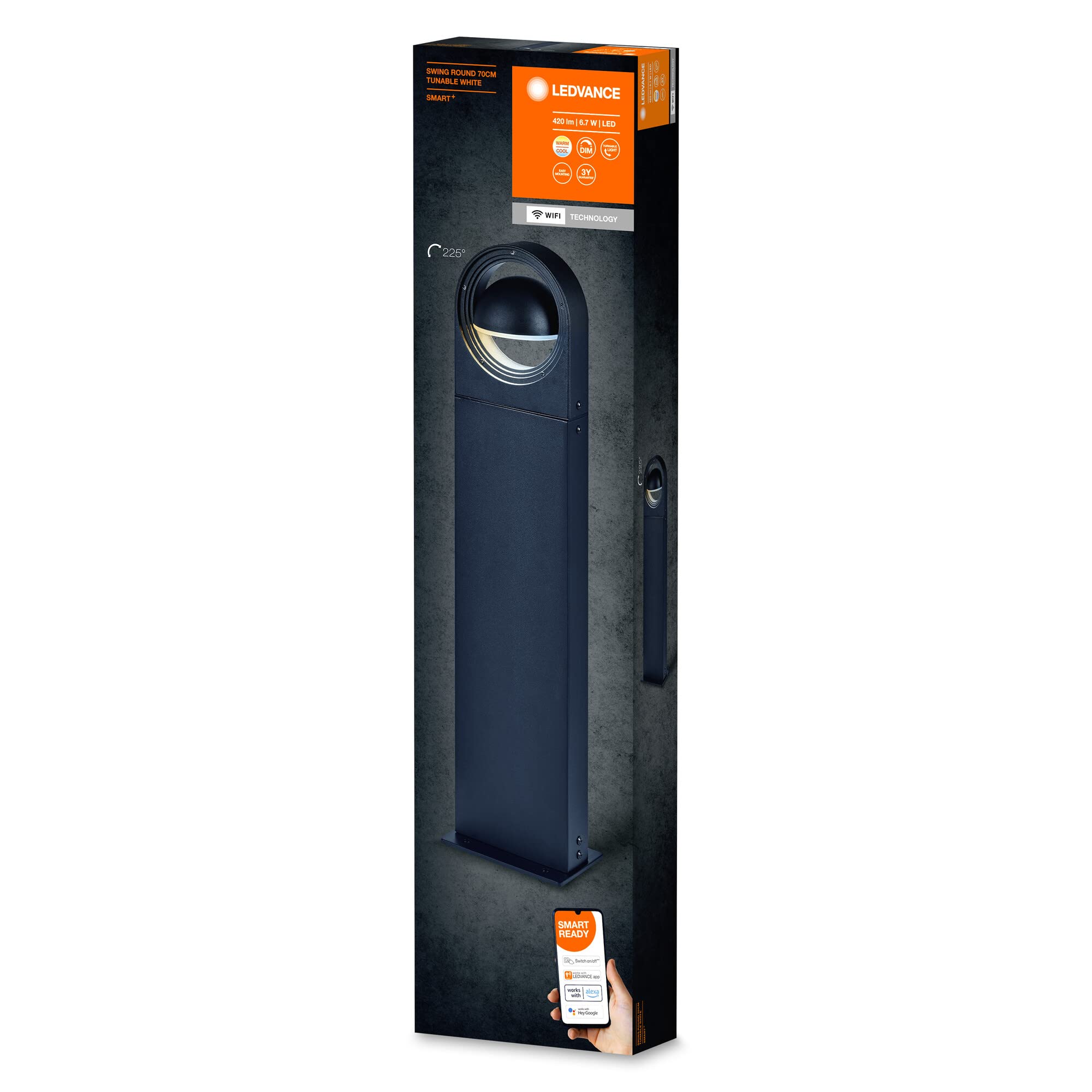 ledvance-smart-outdoor-wifi-wegeleuchte-6-7w-420lm-grau-regulierbares-wei image 6