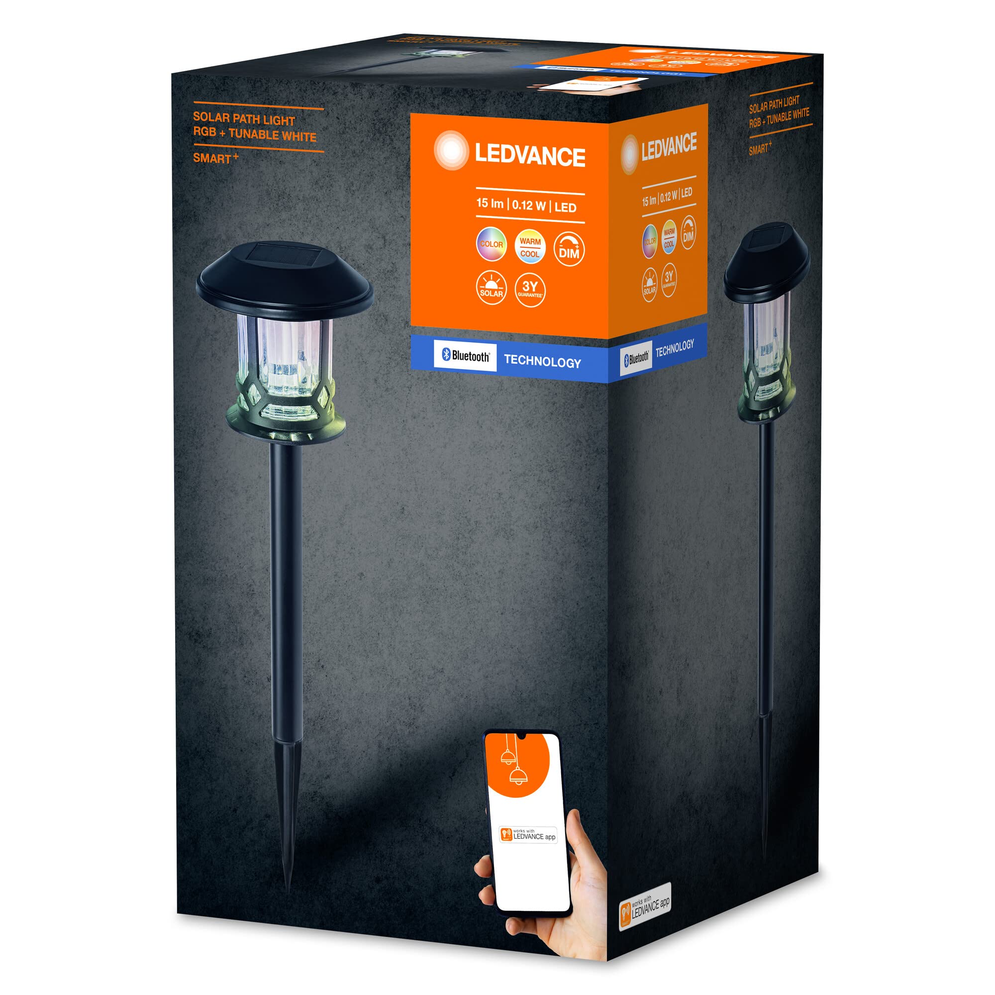 ledvance-smart-outdoor-solar-gartenspie-path-bluetooth-wei-rgb-ip44-schwarz image 6