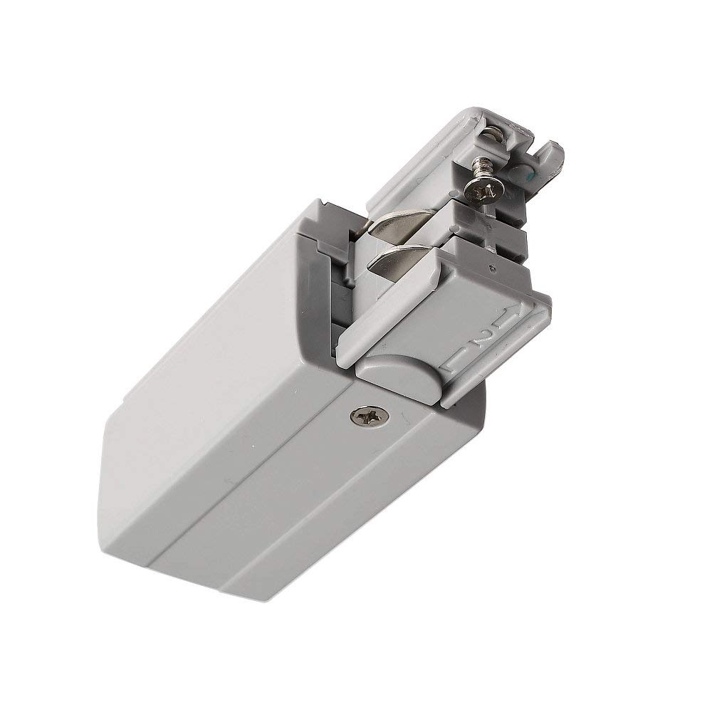 deko-light-d-line-3-phasen-schienensystem-einspeiser-links-grau image 1