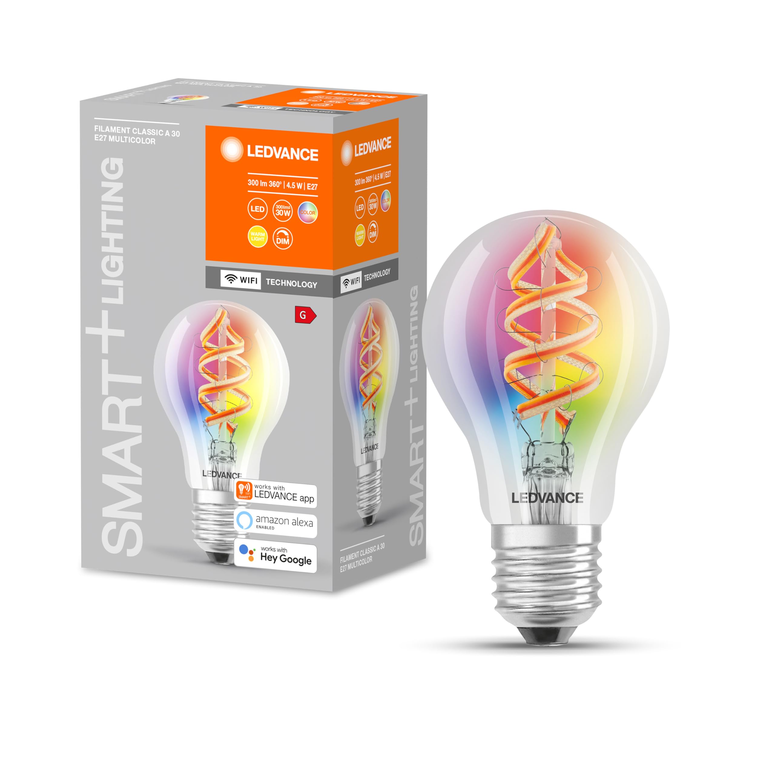 ledvance-smart-wifi-e27-led-lampe-classic-a-4-8w-rgbw-dimmbar image 7