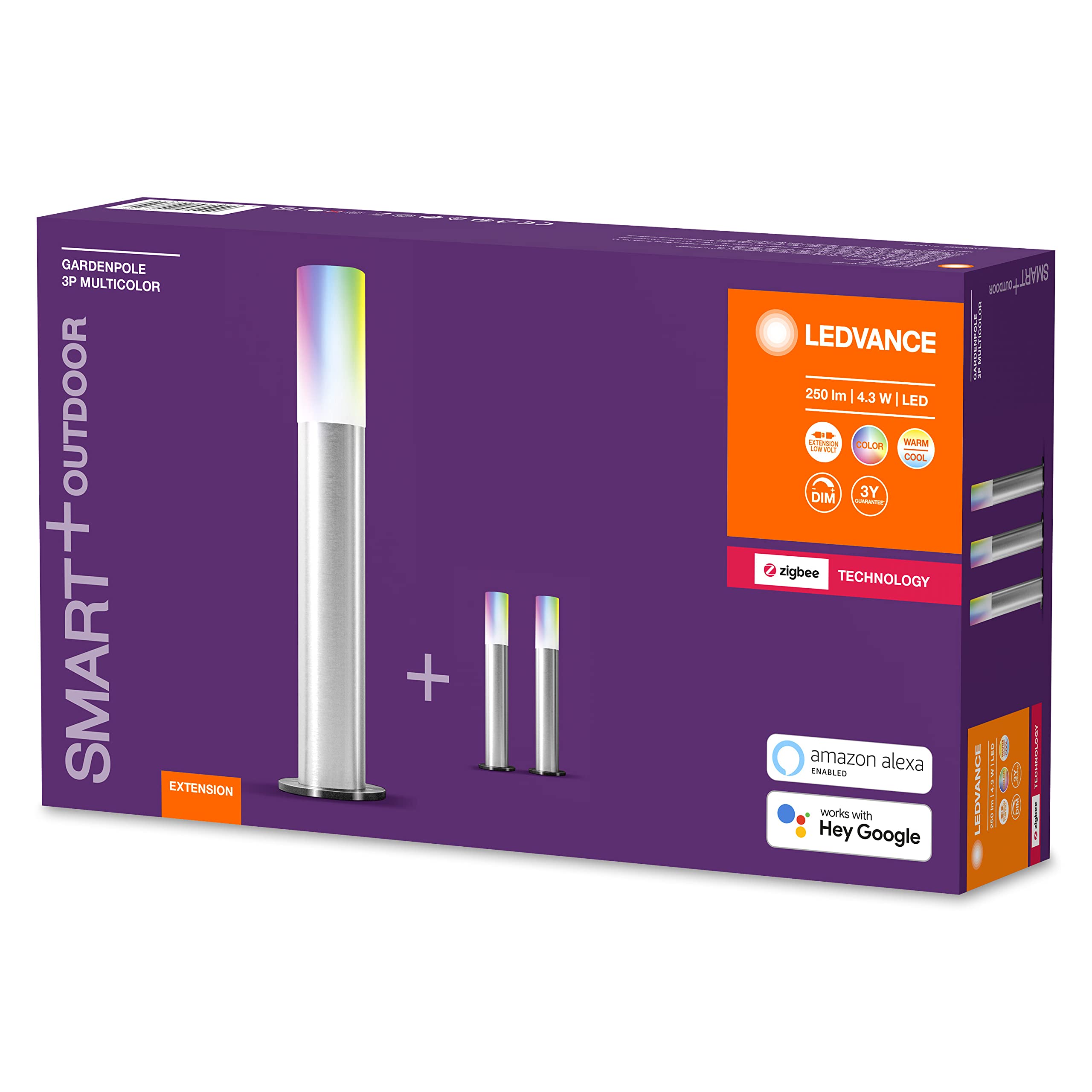 ledvance-smart-gardenpole-multicolour-led-gartenlampe-3-spots-zigbee image 2