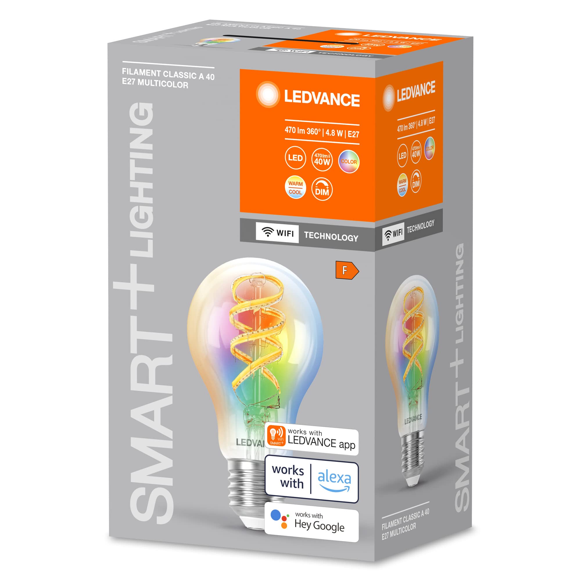 ledvance-smart-wifi-e27-led-lampe-classic-a-4-8w-rgbw-dimmbar image 3