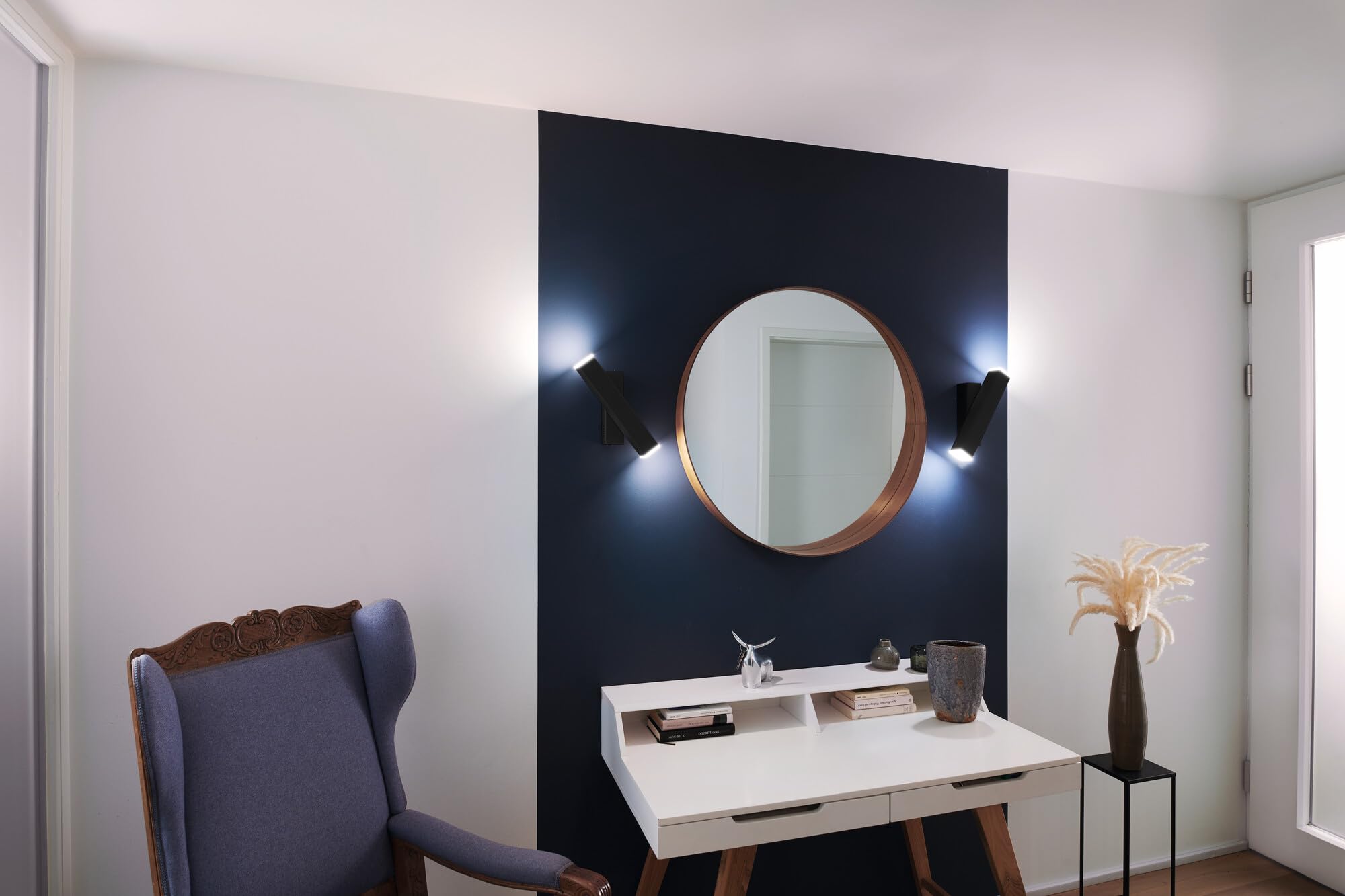 ledvance-smart-wifi-orbis-wall-cross-wandleuchte-12w-schwarz-30x10cm image 2