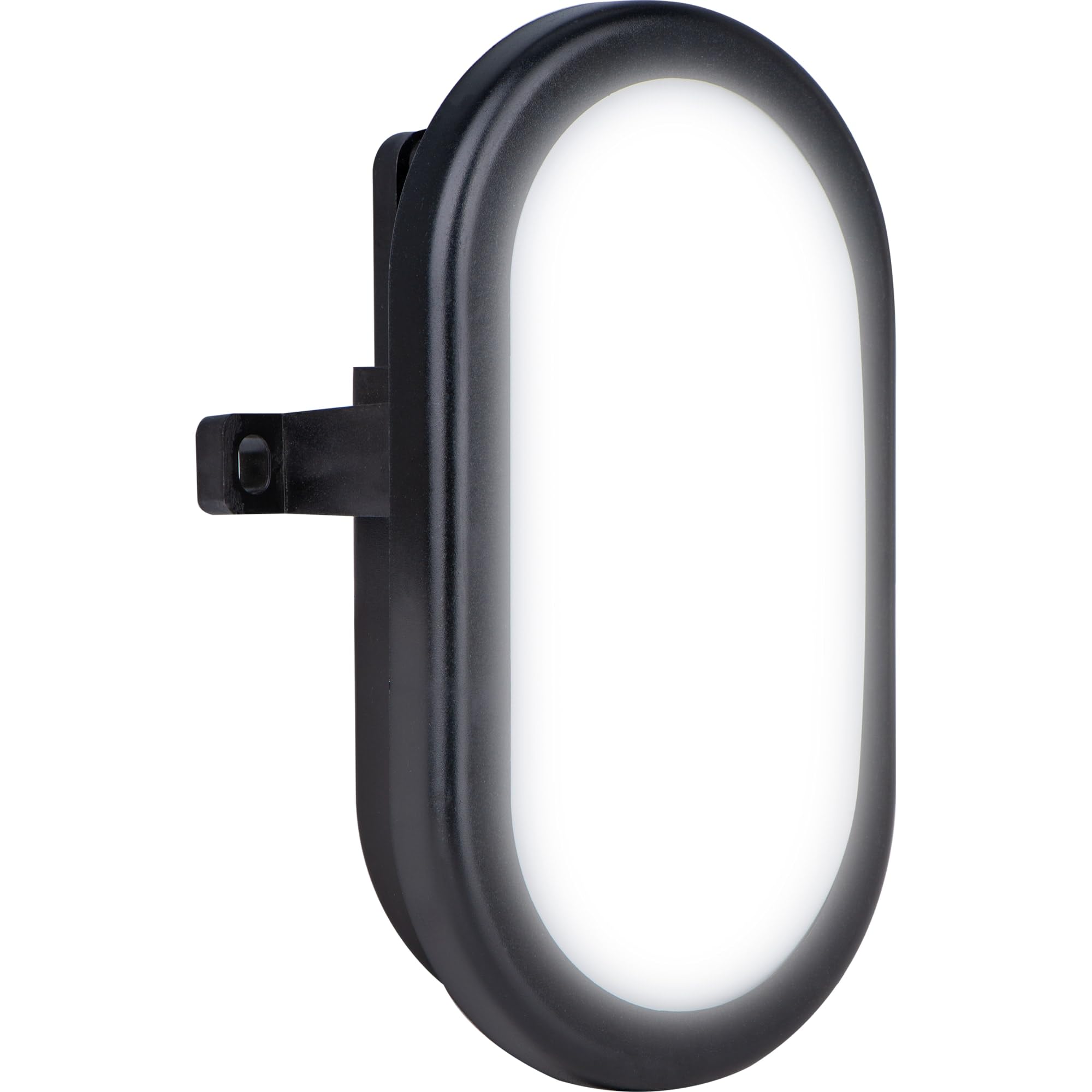 luceco-ovale-led-wandleuchte-5-5w-450lm-ip54-schwarz image 1