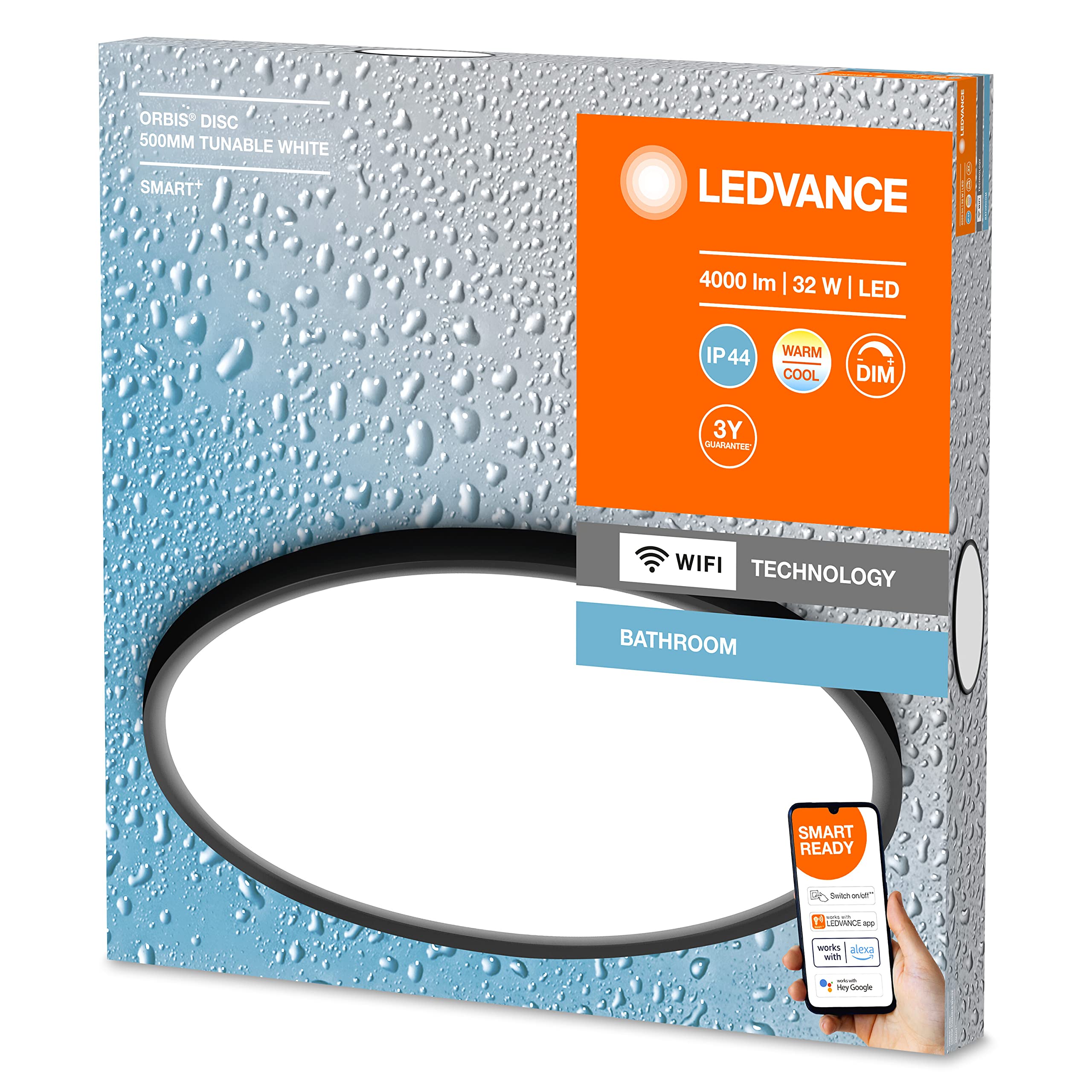 ledvance-orbis-disc-smart-wifi-badezimmerleuchte-50cm-black-32w-ip44 image 2