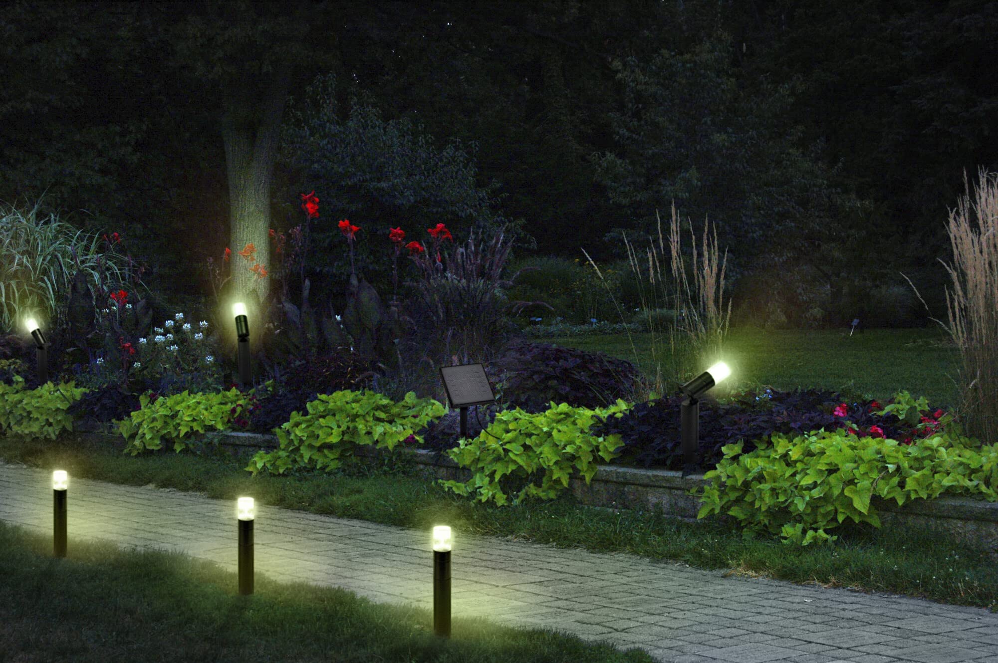 ledvance-smart-solar-spot-wegeleuchte-bluetooth-warmwei-3000k-ip44-schwarz image 2