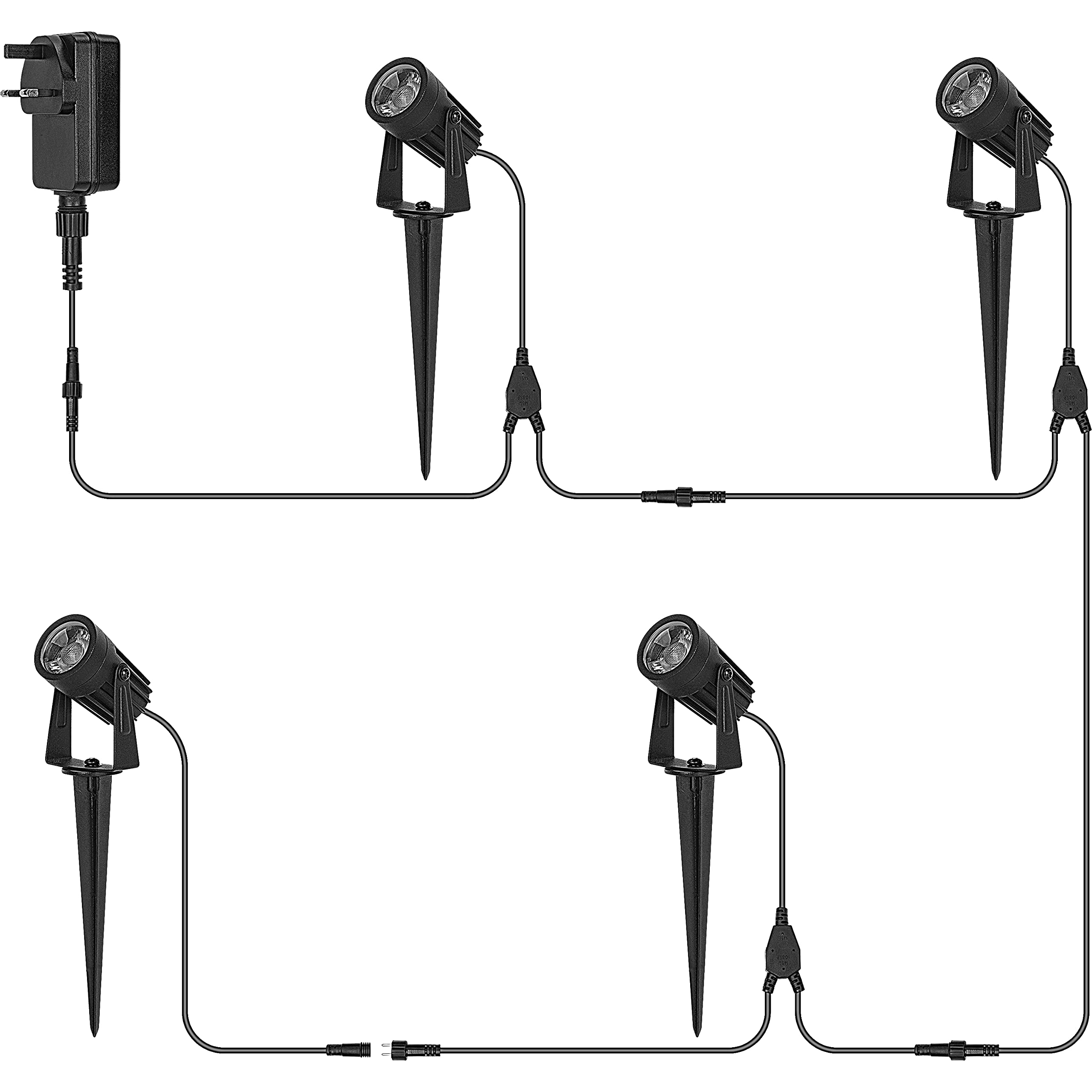 luceco-led-gartenstrahler-4er-set-4x-3w-mit-erdspie-ip65 image 4
