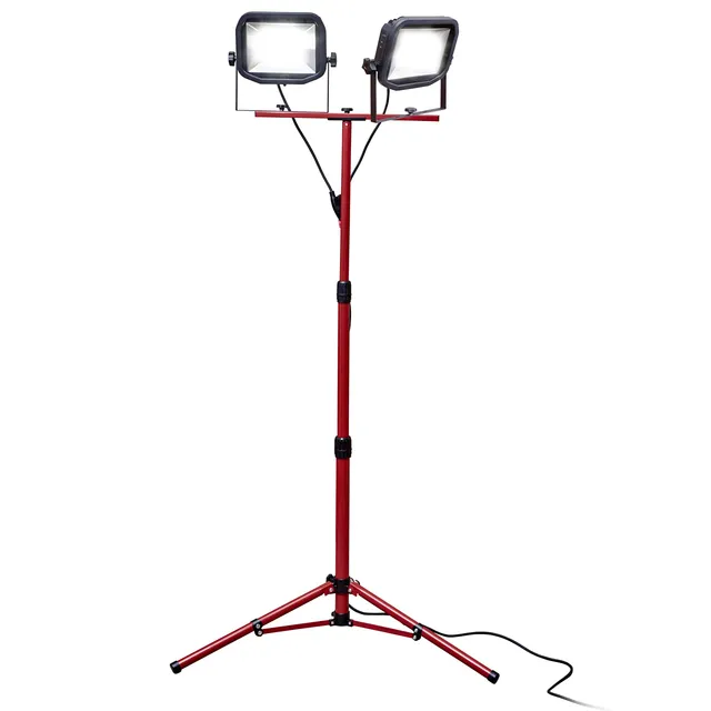 luceco-slim-twin-led-baustrahler-mit-stativ-2x38w-ip65 image 1