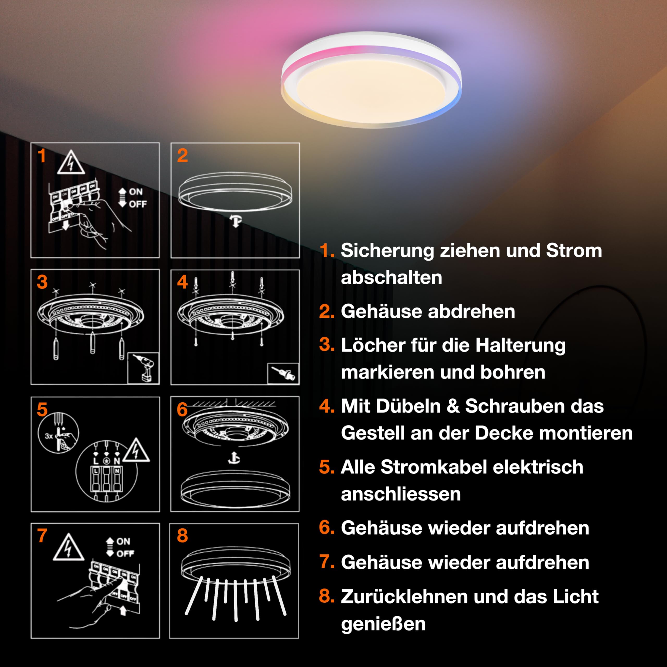ledvance-smart-wifi-led-deckenleuchte-wei-32w-3400-lm-magic-rgb-2700-6500k image 5