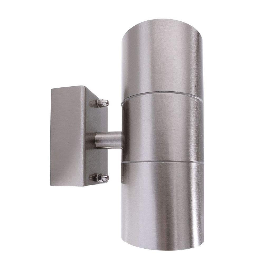 deko-light-zilly-up-down-wandaufbauleuchte-2x-gu10-ip44-edelstahl image 1