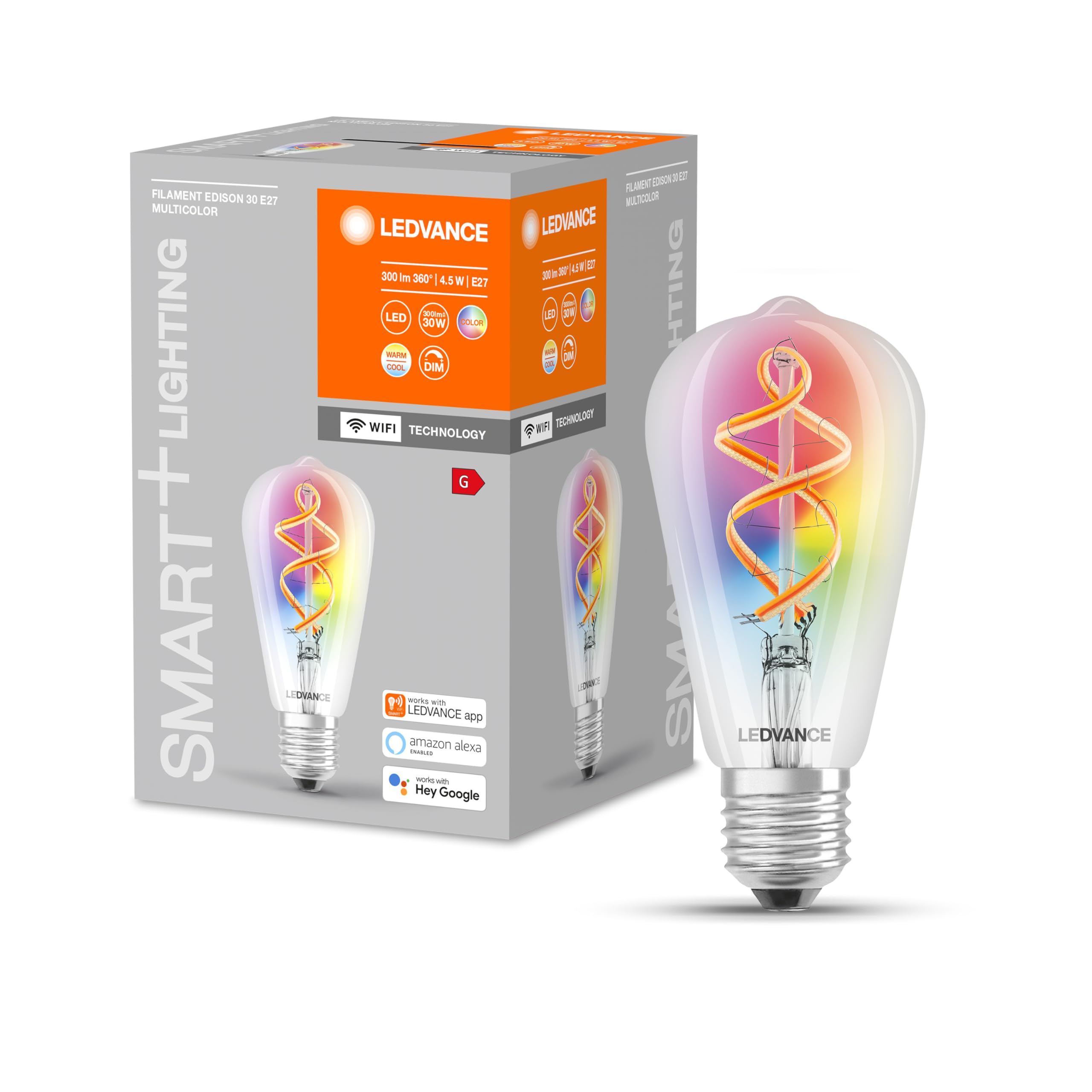 ledvance-smart-wifi-e27-led-lampe-classic-a-4-8w-rgbw-dimmbar image 6