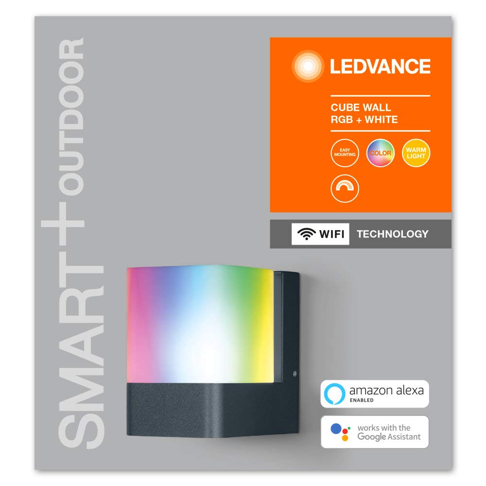 ledvance-smart-wifi-cube-wall-led-au-enleuchte-wand-rgb-dimmbar-dunkelgrau image 2