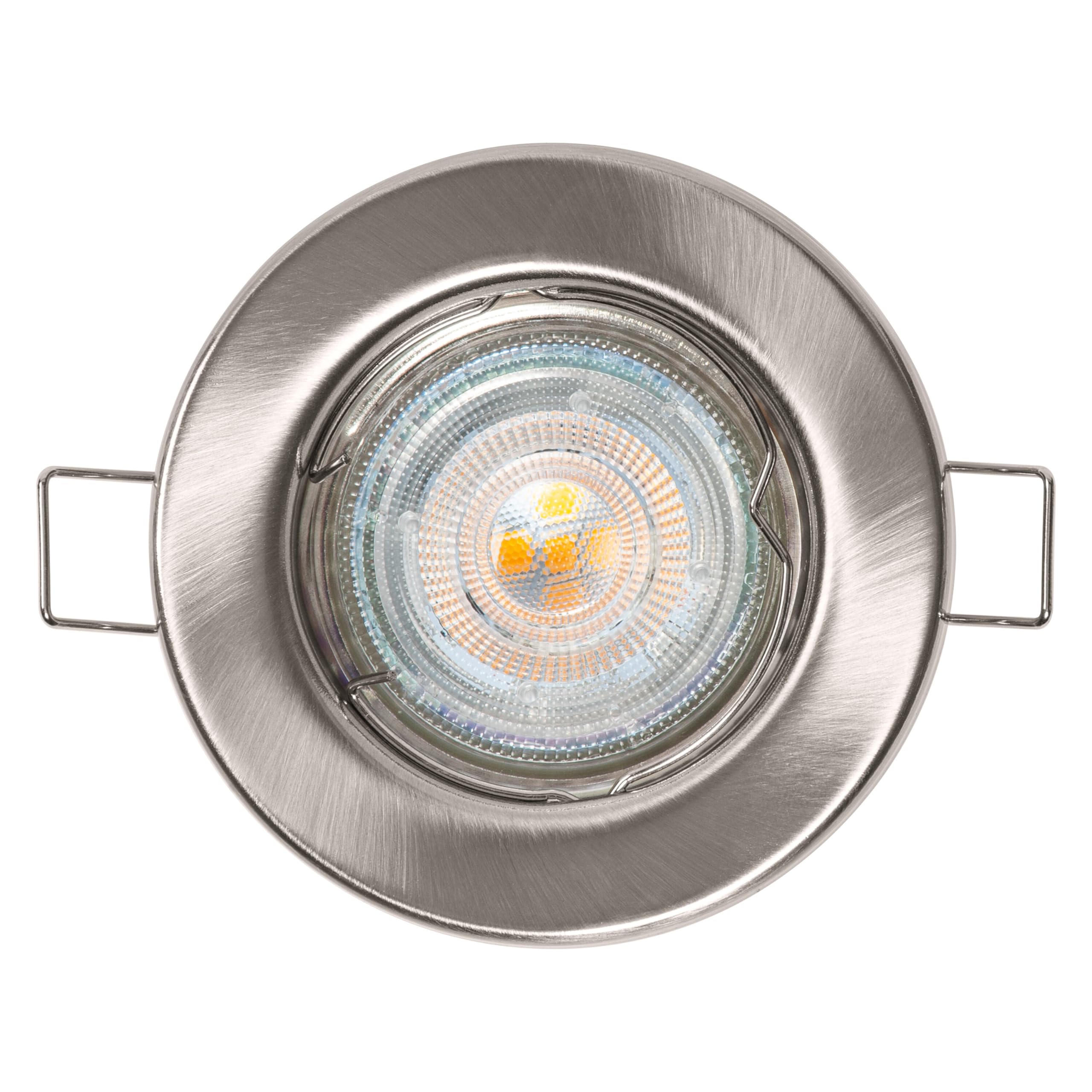 ledvance-einbaustrahler-geb-rstetes-nickel-3er-pack-mit-gu10-2-6w-2700k image 5