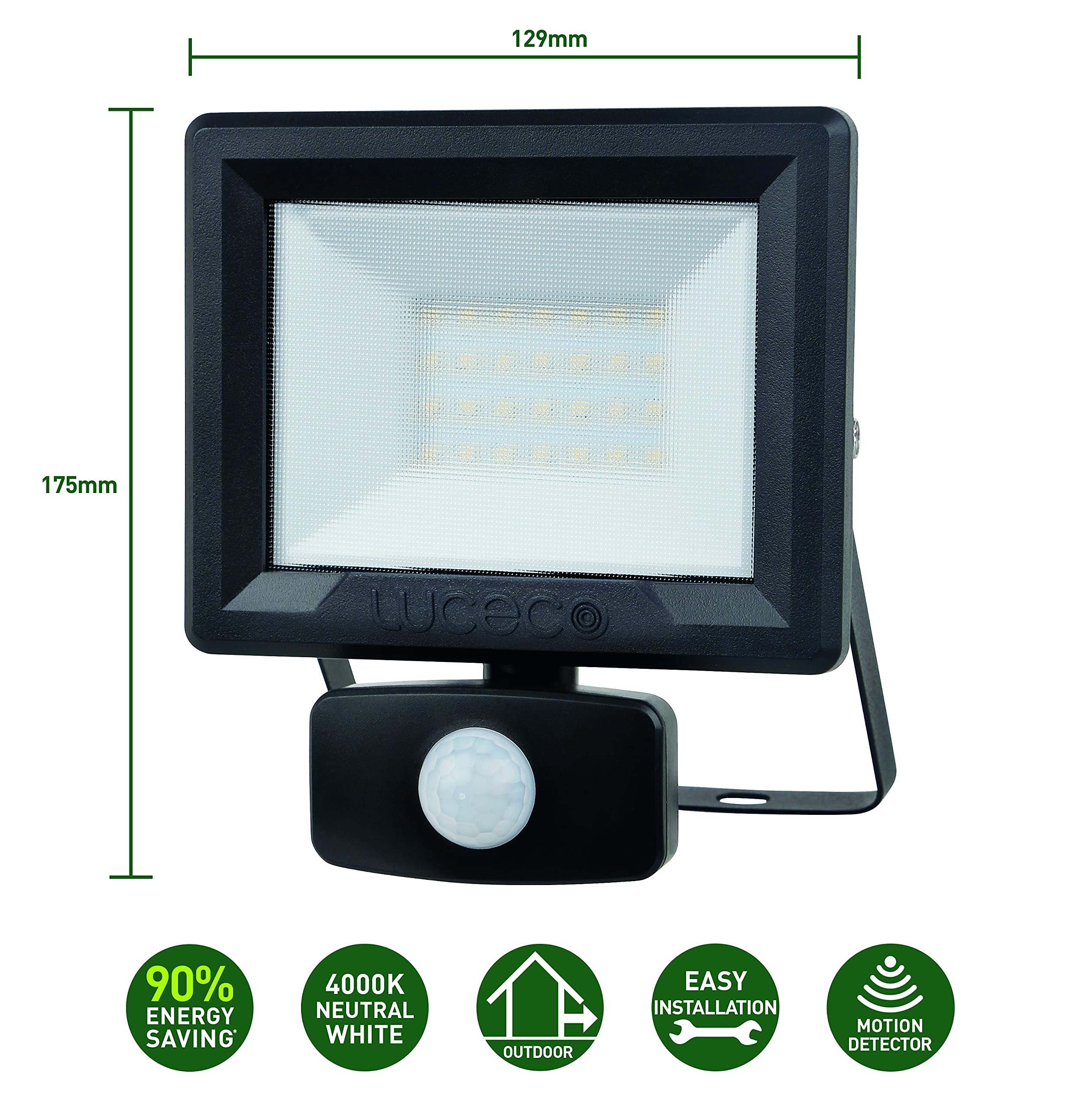 luceco-led-au-enstrahler-20w-mit-bewegungsmelder-ip65-800lm image 3