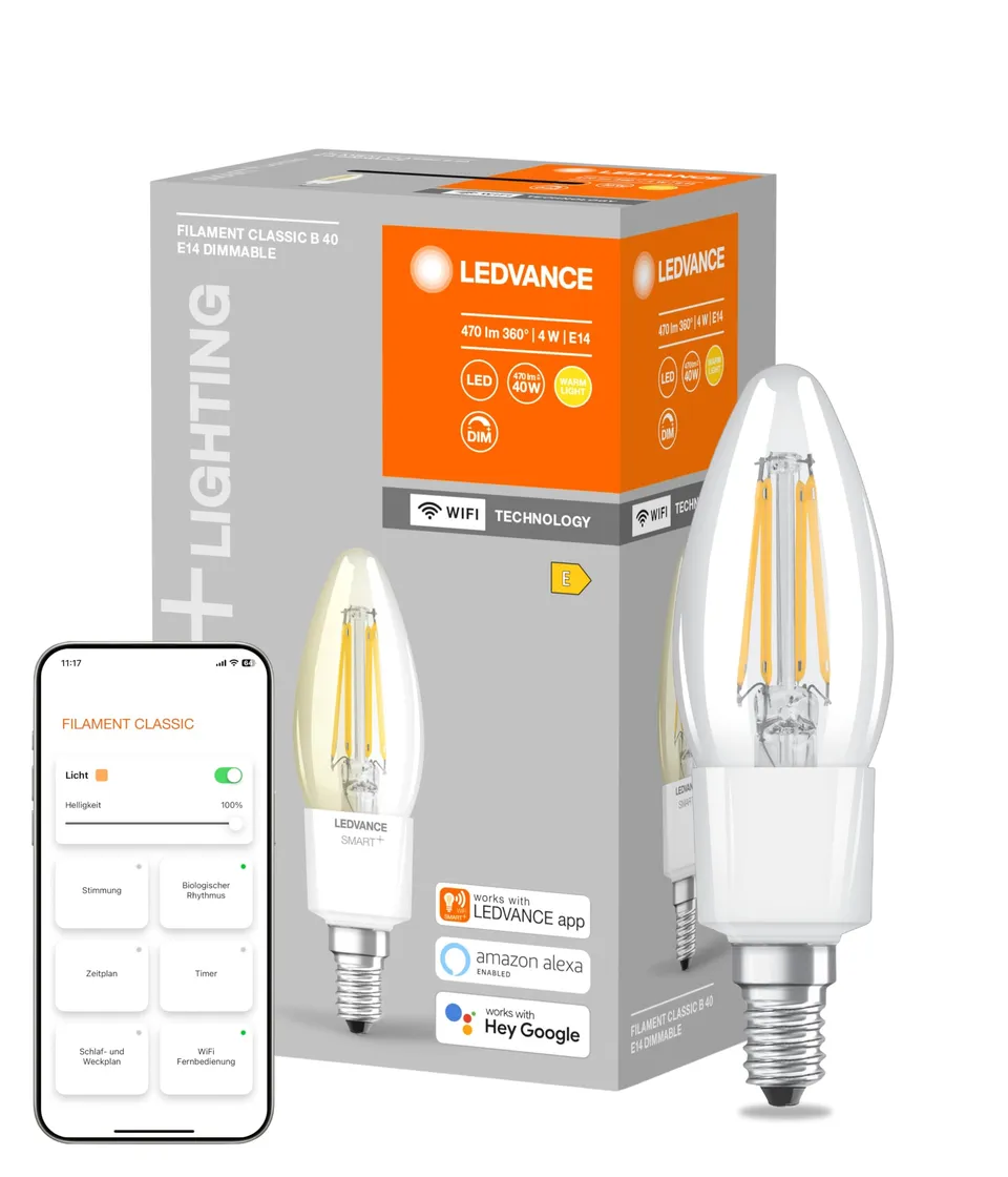 ledvance-smart-wifi-filament-kerze-e14-4w-warmwei image 1