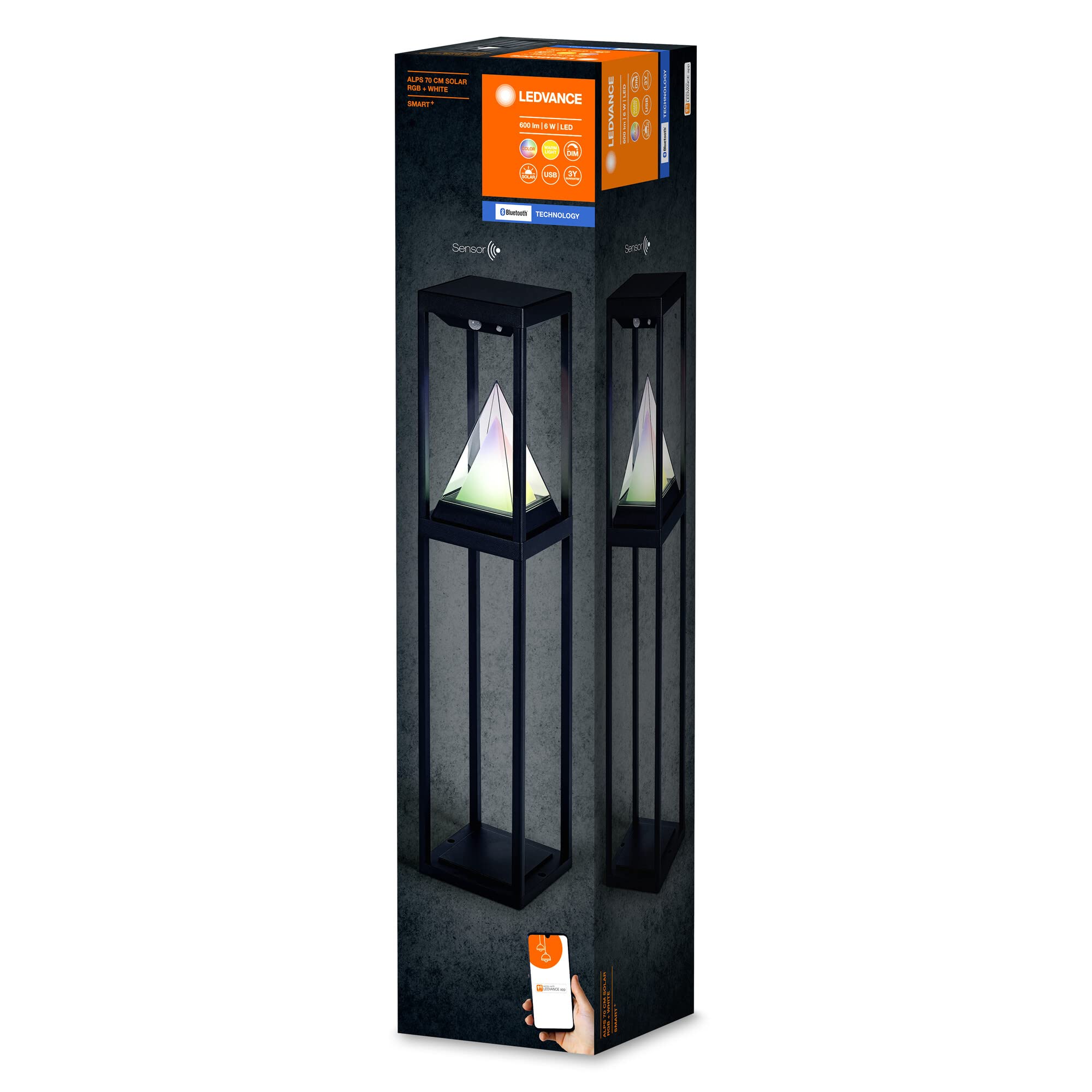 ledvance-smart-outdoor-solar-wegeleuchte-bluetooth-ip44-warmwei-3000k-rgb-schwar image 6
