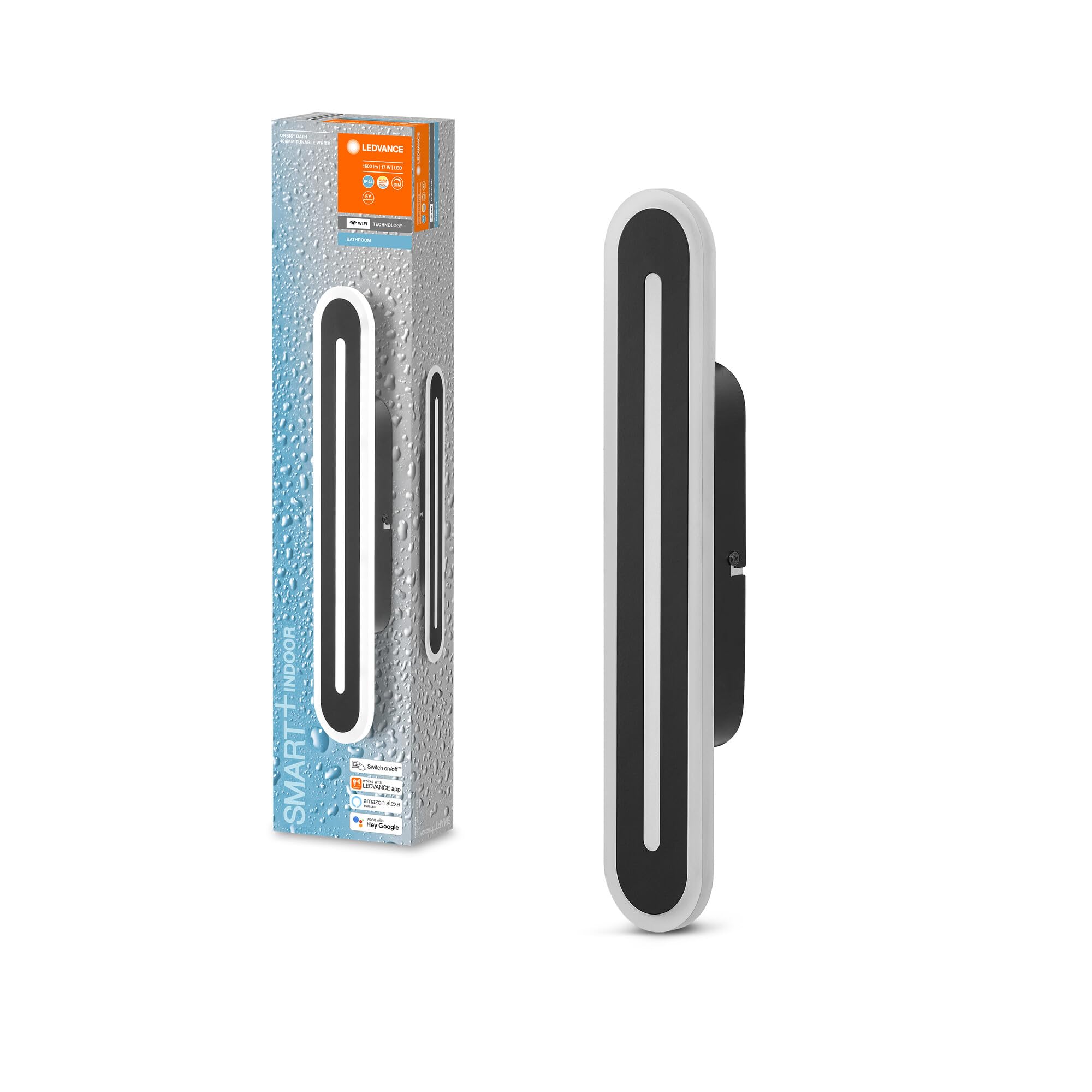 ledvance-smart-orbis-bath-badezimmerleuchte-wifi-schwarz-400x70mm-1600lm image 1