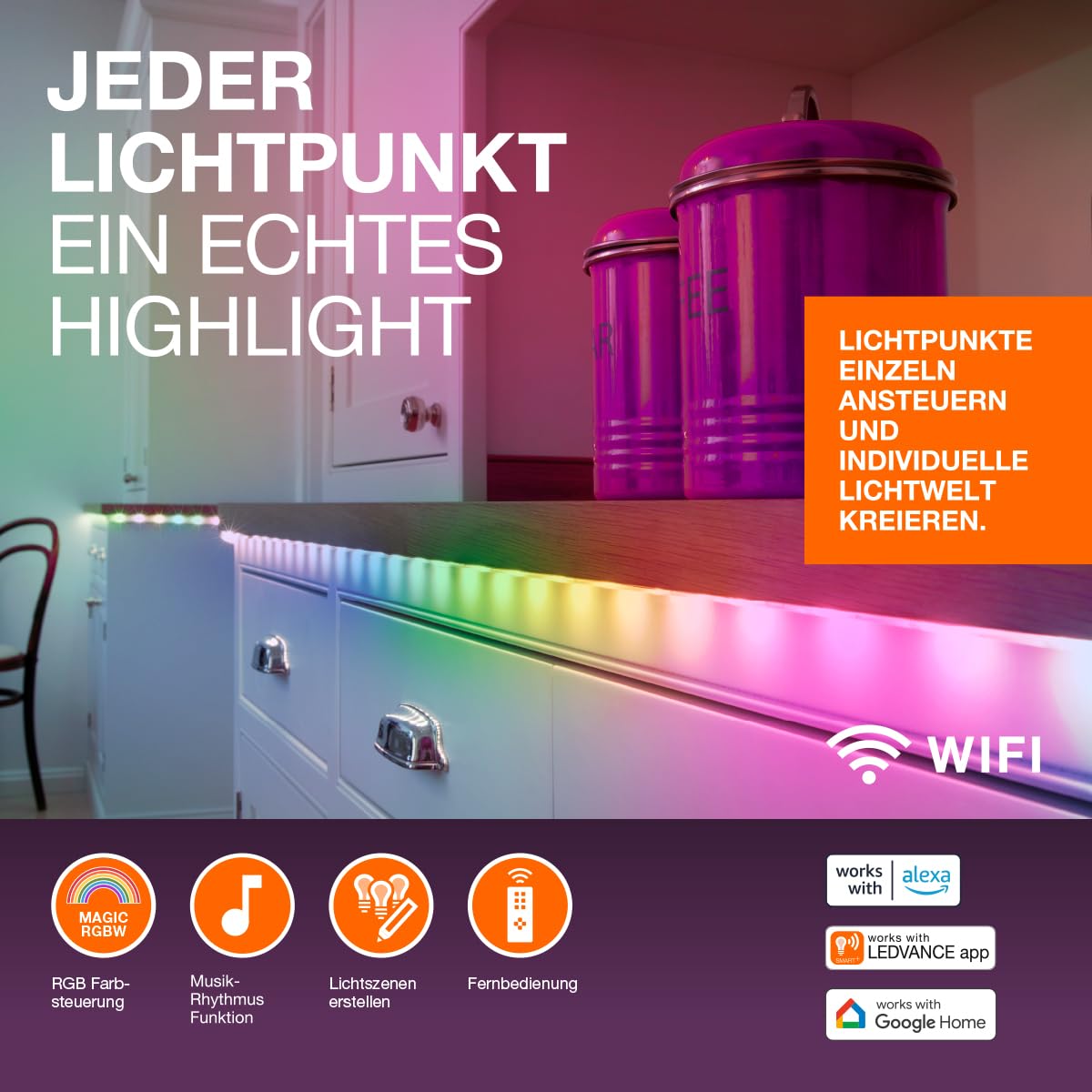 ledvance-flex-audio-tv-led-streifen-2m-rgb-mit-sound-sensor-usb-selbstklebend-ip image 3