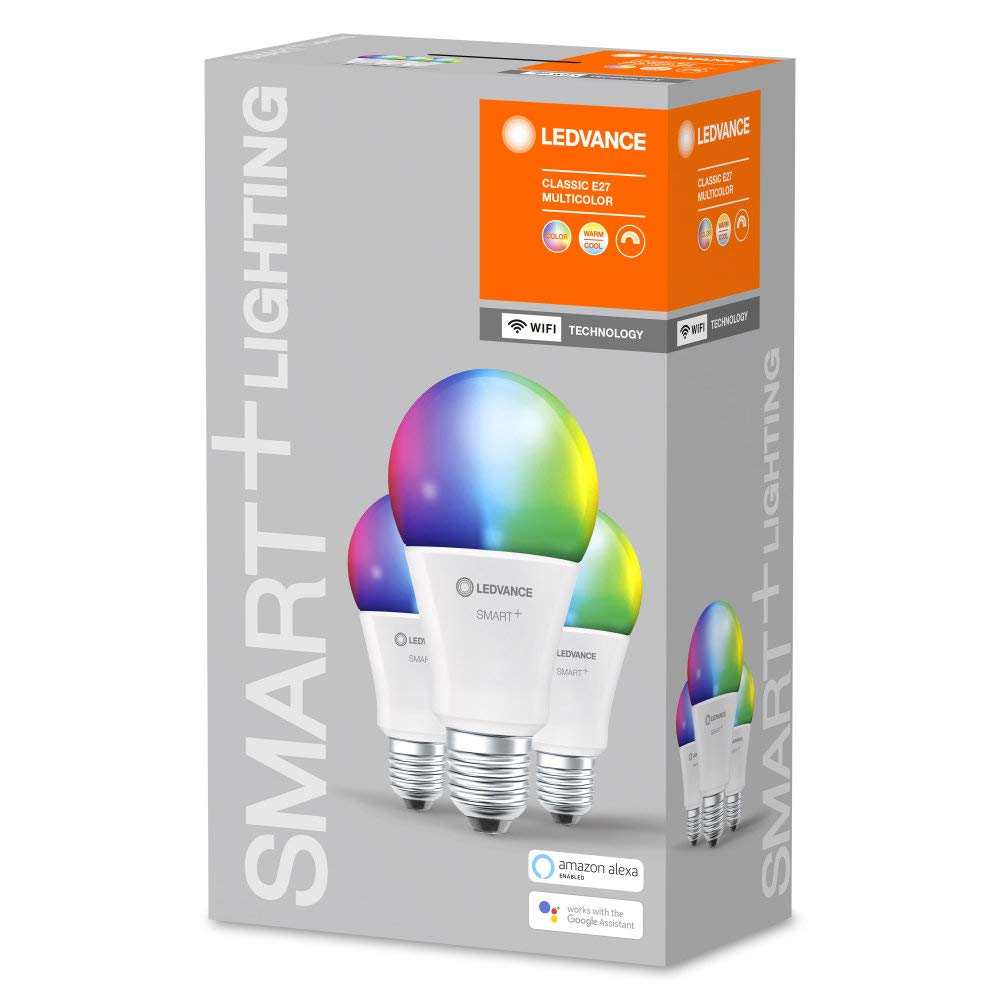 ledvance-smart-wifi-classic-multicolour-e27-led-lampe-rgb-3er-pack image 3