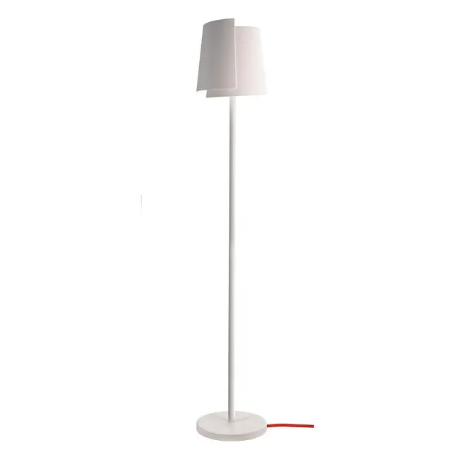 deko-light-twister-stehleuchte-e27-28-cm-wei-mit-rotem-textilkabel image 1