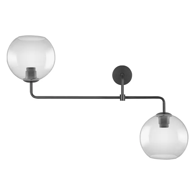 ledvance-vintage-1906-globe-double-wandleuchte-e27-rauchglas-ohne-leuchtmittel image 1