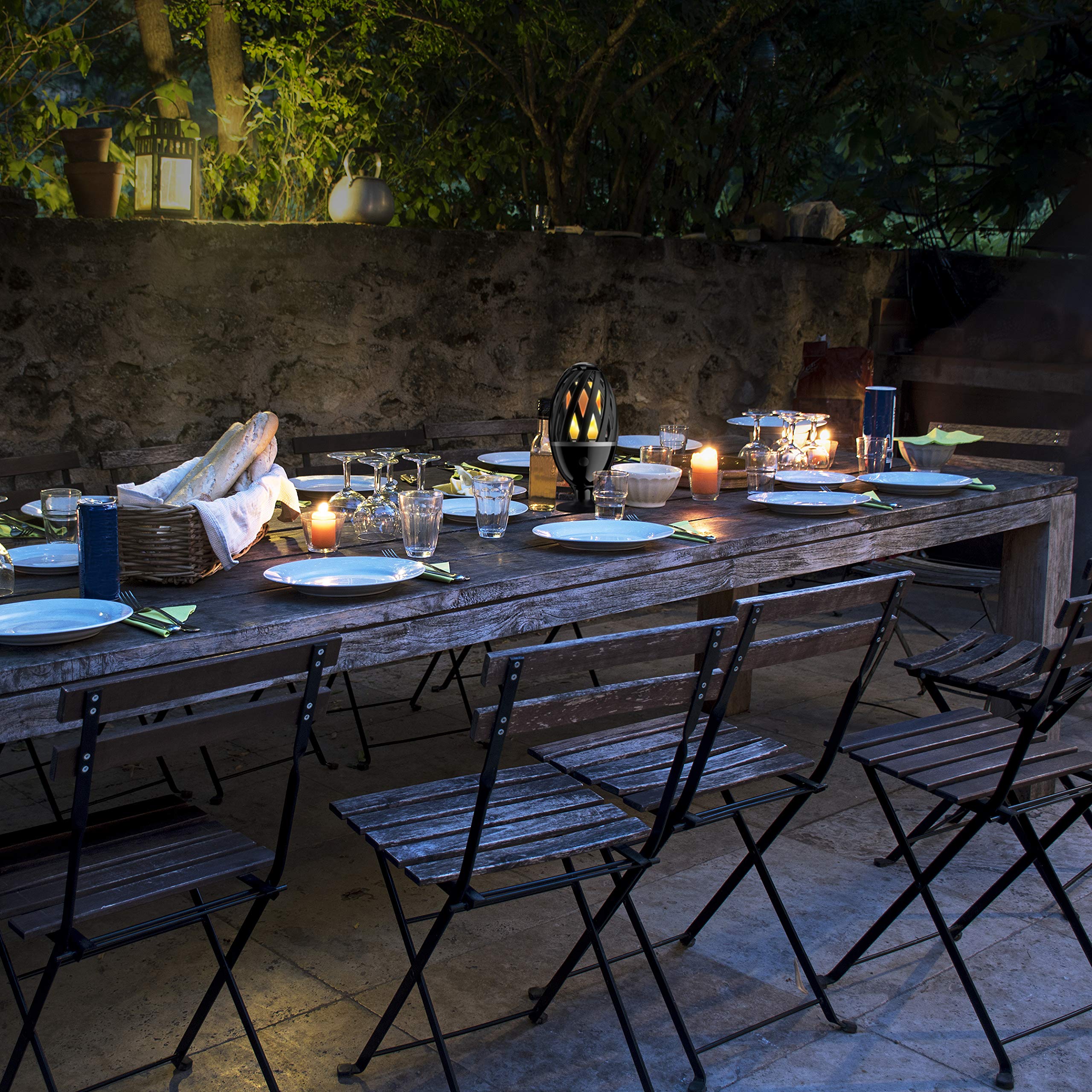 luceco-led-gartenfackel-mit-flammeneffekt-usb-ip65-schwarz image 6