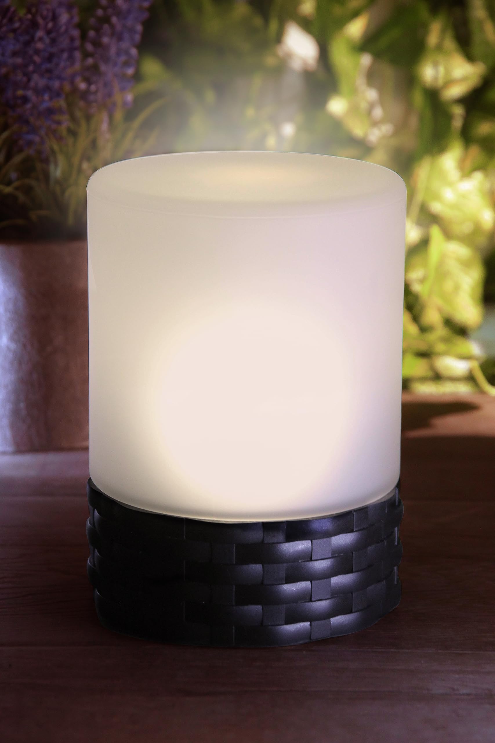 luceco-solar-table-light-tischleuchte-glas-schwarz-ip44 image 2
