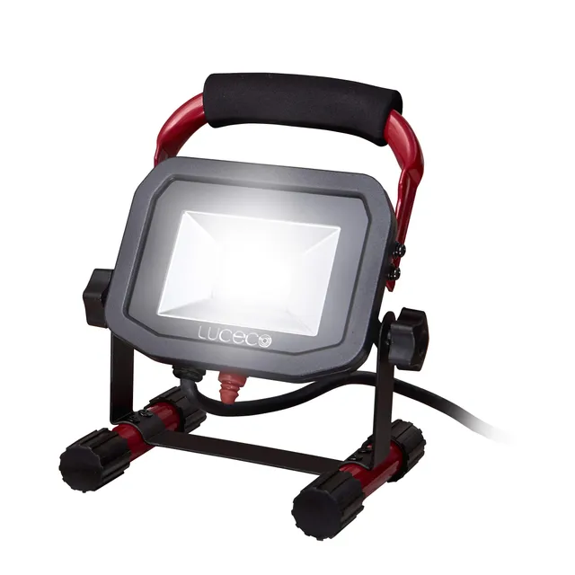 luceco-slimline-led-baustrahler-15w-tragbare-arbeitsleuchte-1200-lm-ip65-2m-kabe image 1
