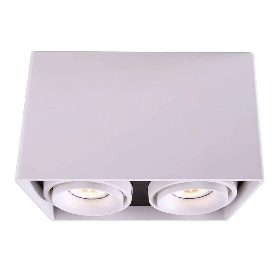 deko-light-mona-ii-deckenaufbauleuchte-2x-gu10-wei-22cm image 1