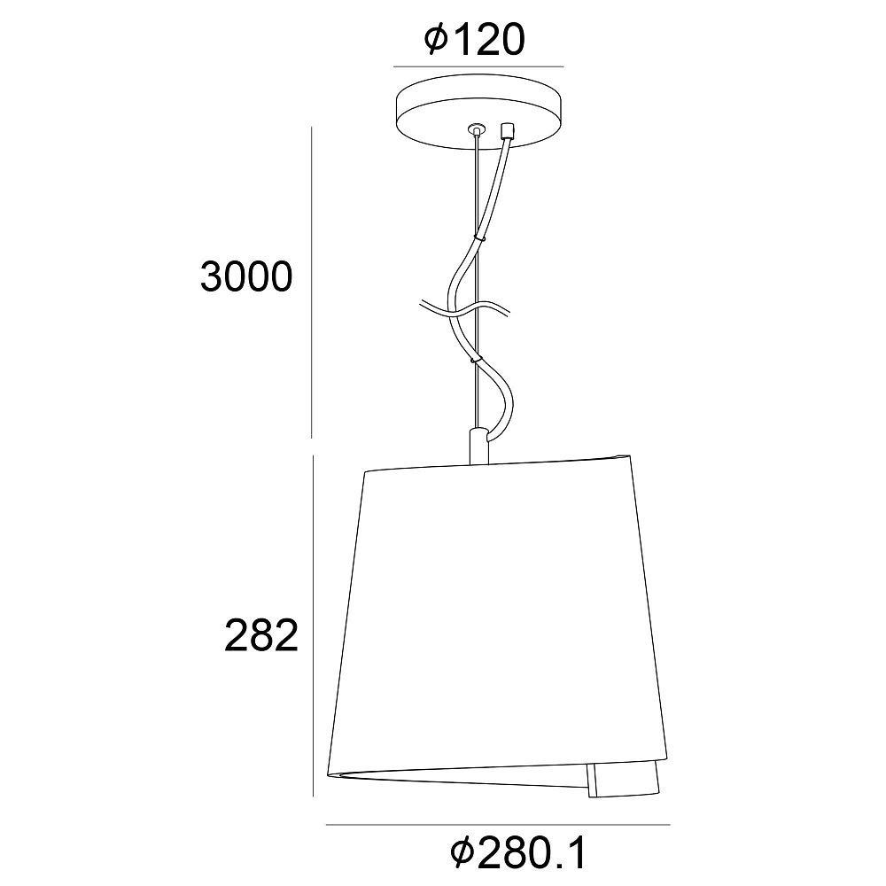 deko-light-twister-ii-gips-pendelleuchte-e27-wei-mit-rotem-kabel image 2