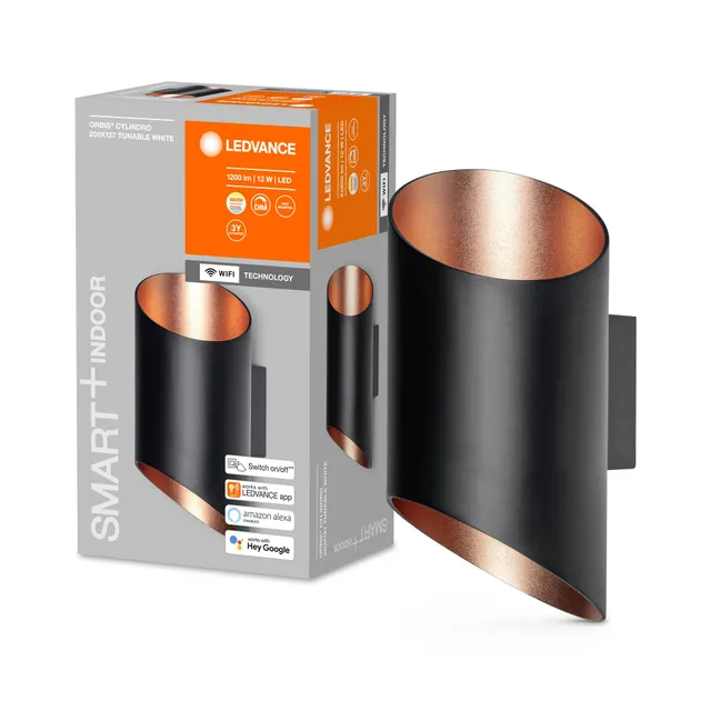 ledvance-orbis-cylindro-smart-wandleuchte-wei-gold-12w image 1