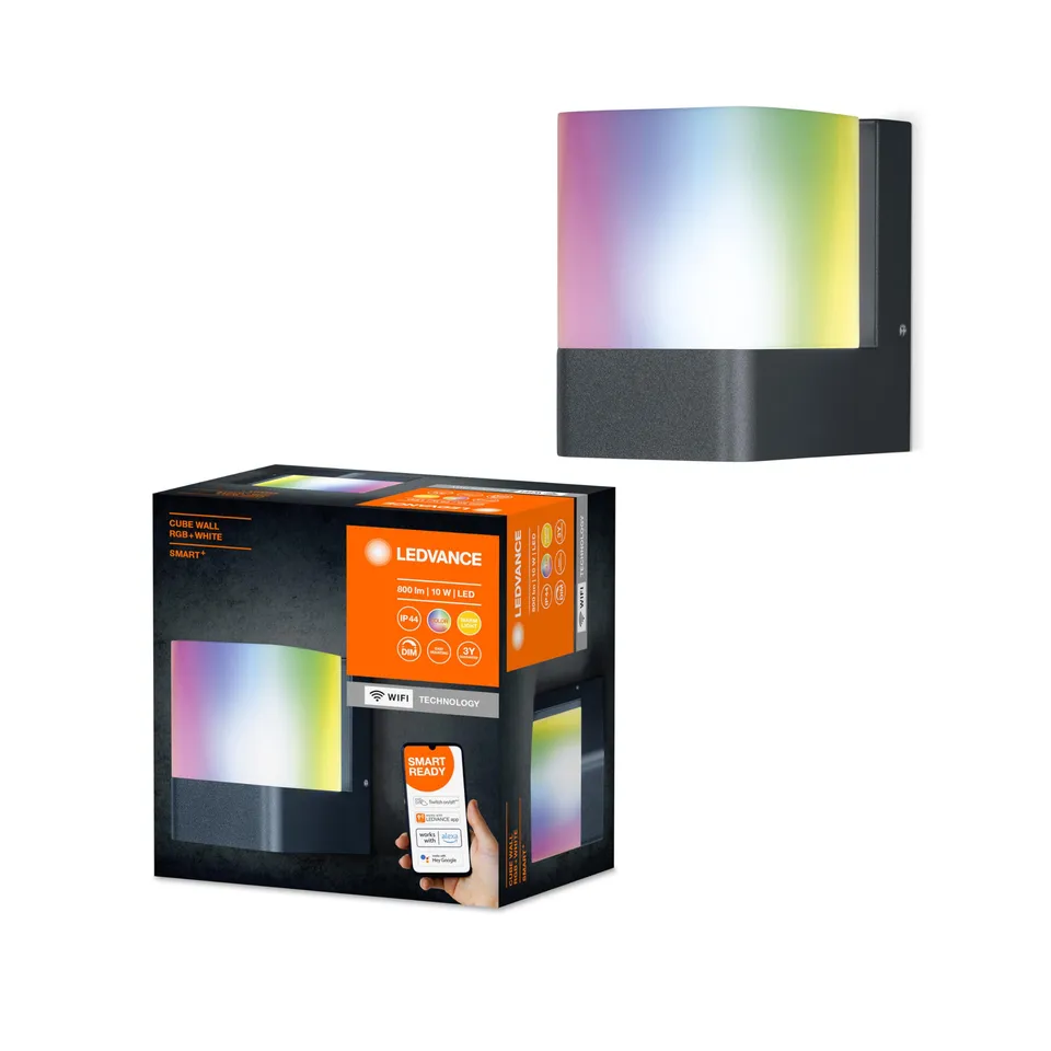 ledvance-smart-wifi-cube-wall-led-au-enleuchte-wand-rgb-dimmbar-dunkelgrau image 1