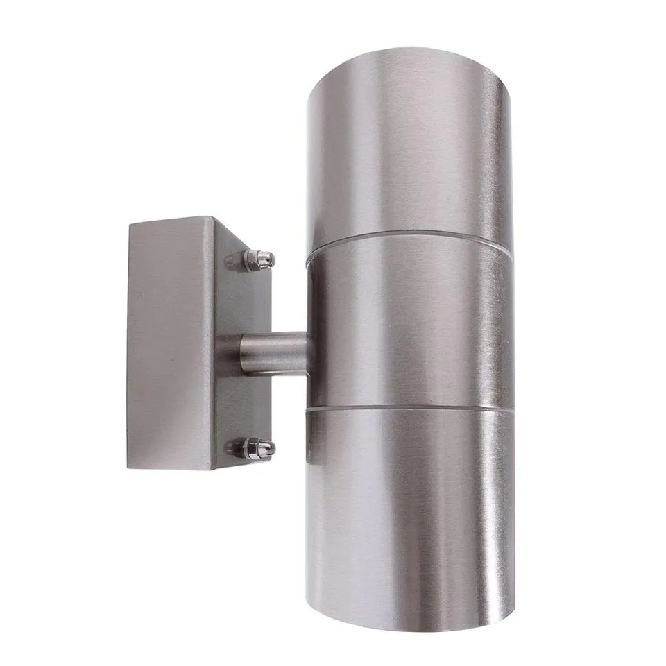 deko-light-zilly-up-down-wandaufbauleuchte-2x-gu10-ip44-edelstahl image 1