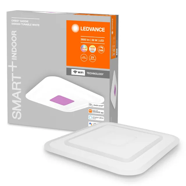 ledvance-orbis-saddie-smart-wifi-led-deckenleuchte-50x50cm-32w-2700-6500k-rgb image 1