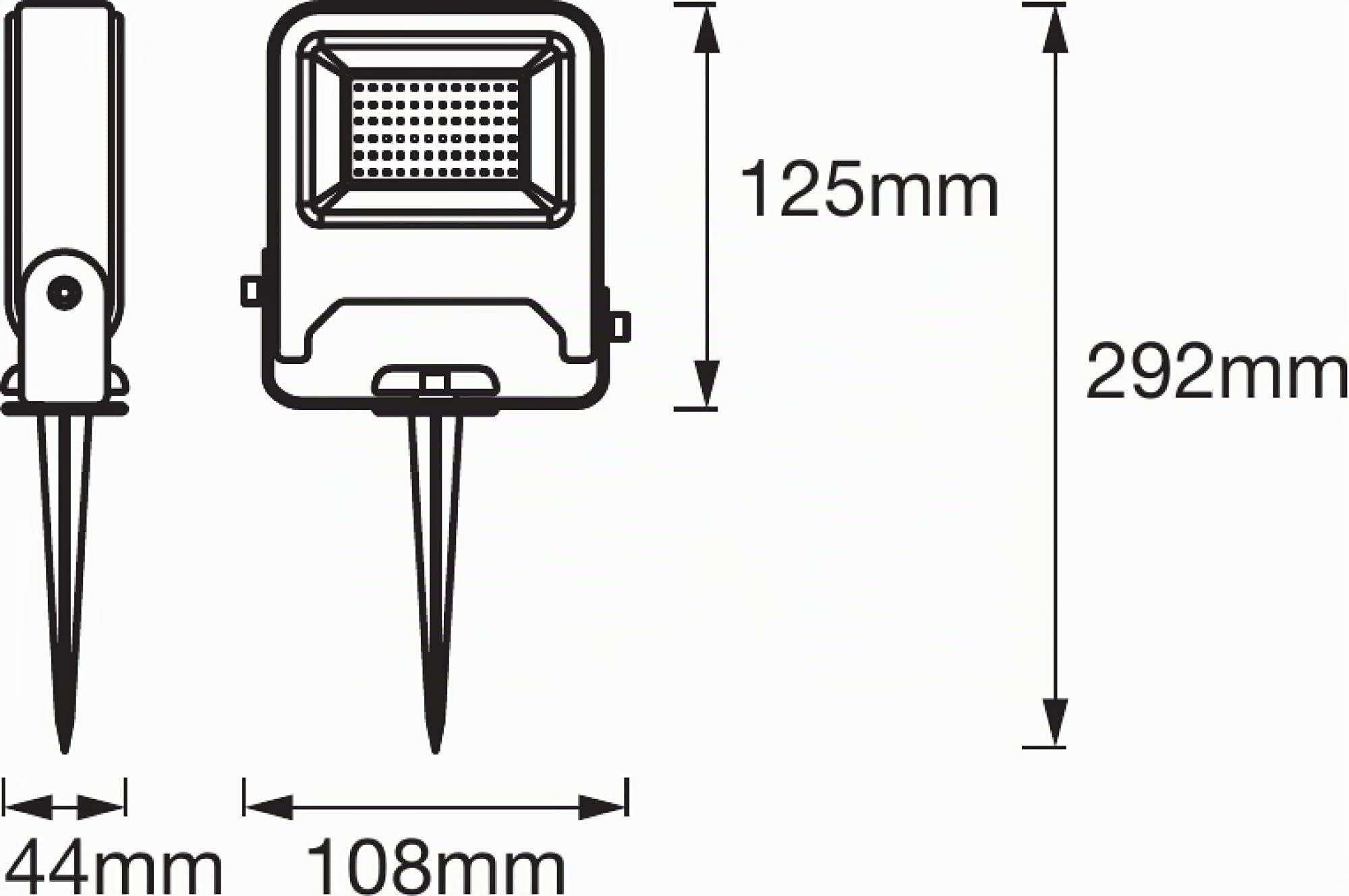 ledvance-endura-garden-flood-10w-spike-gartenstrahler-warmwei-ip65 image 3