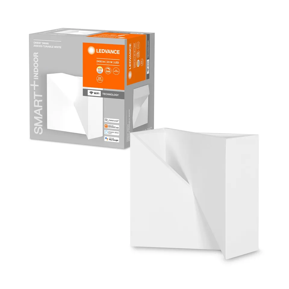 ledvance-orbis-swan-smart-wifi-wandleuchte-23w-600lm-20x20cm image 1