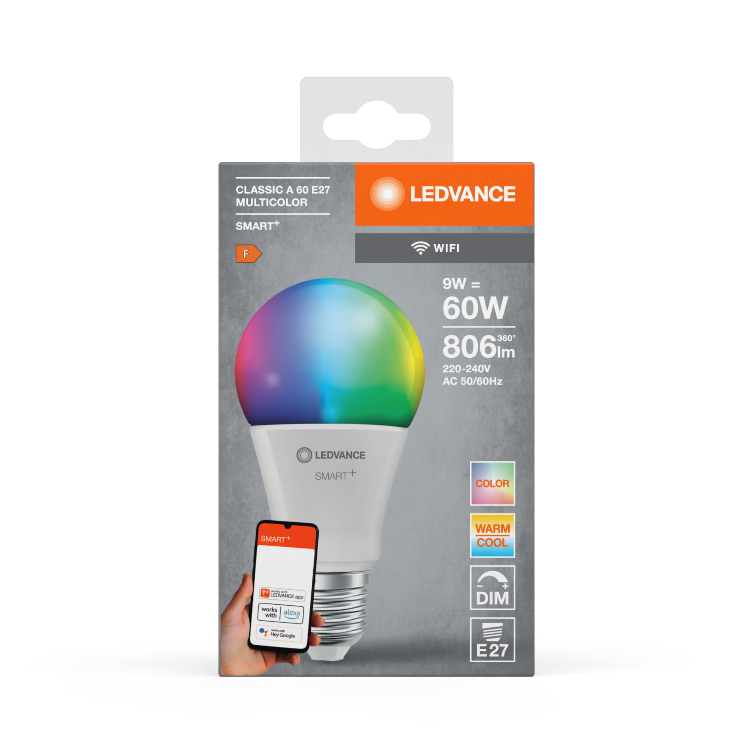 ledvance-smart-wifi-e27-led-rgbw-9w-806-lumen image 7
