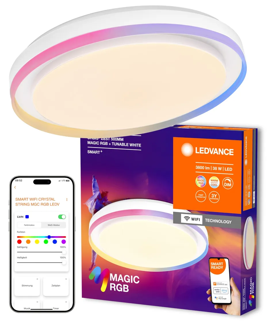 ledvance-smart-wifi-led-deckenleuchte-wei-32w-3400-lm-magic-rgb-2700-6500k image 1